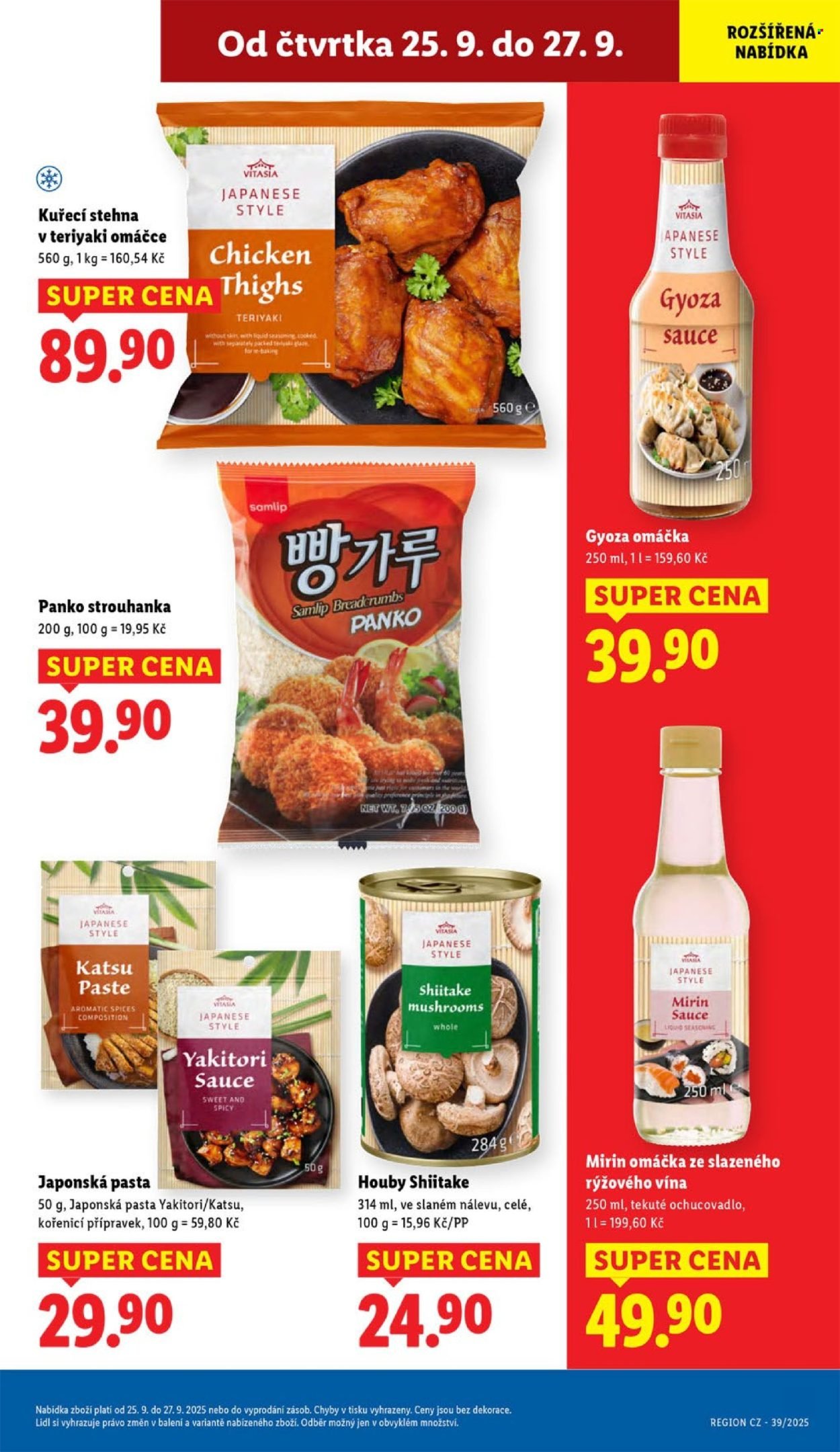 LIDL leták - Od čtvrtka 25.9.2025 (2025-09-25 - 2025-09-27)