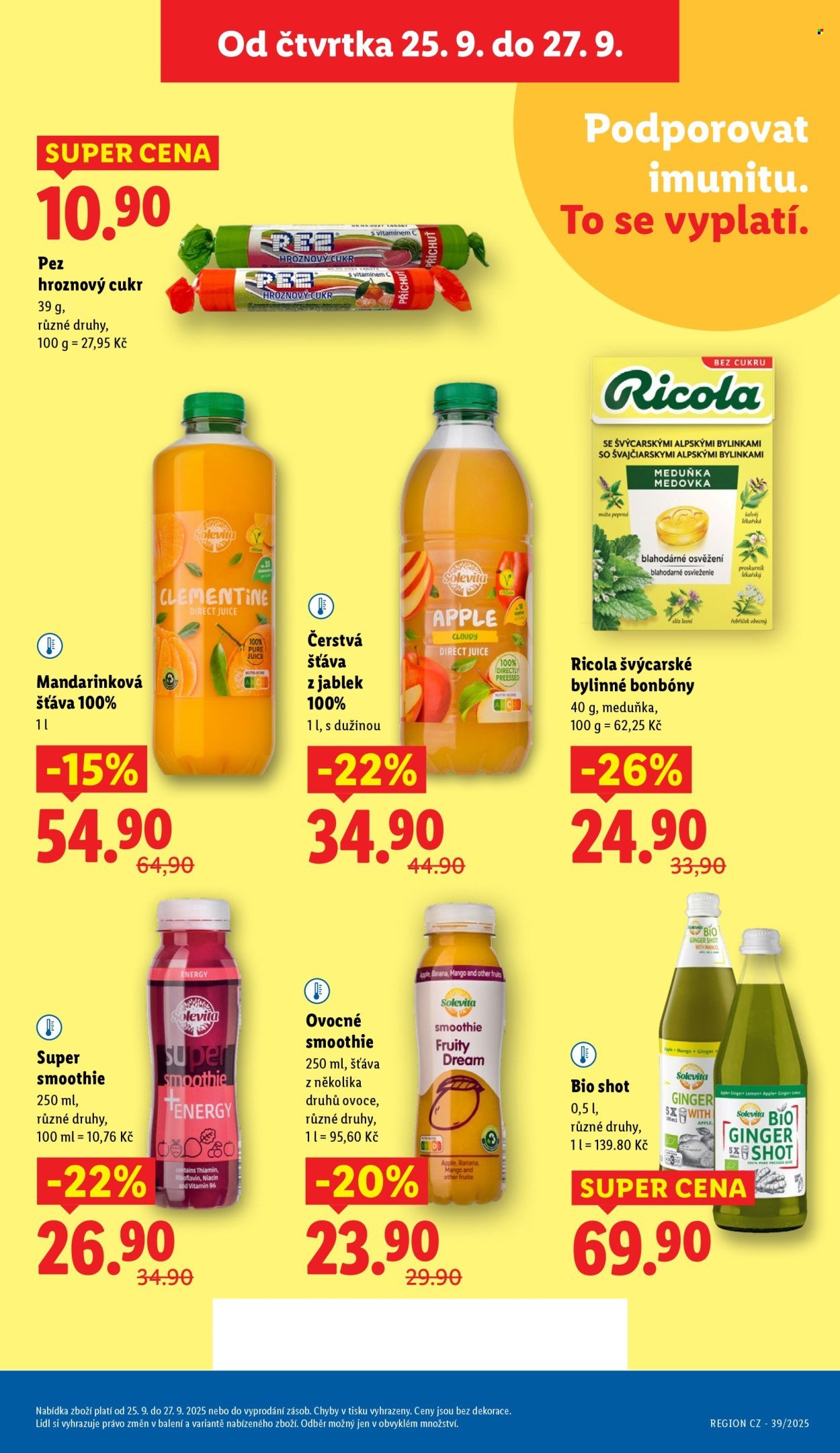 LIDL leták - Od čtvrtka 25.9.2025 (2025-09-25 - 2025-09-27)