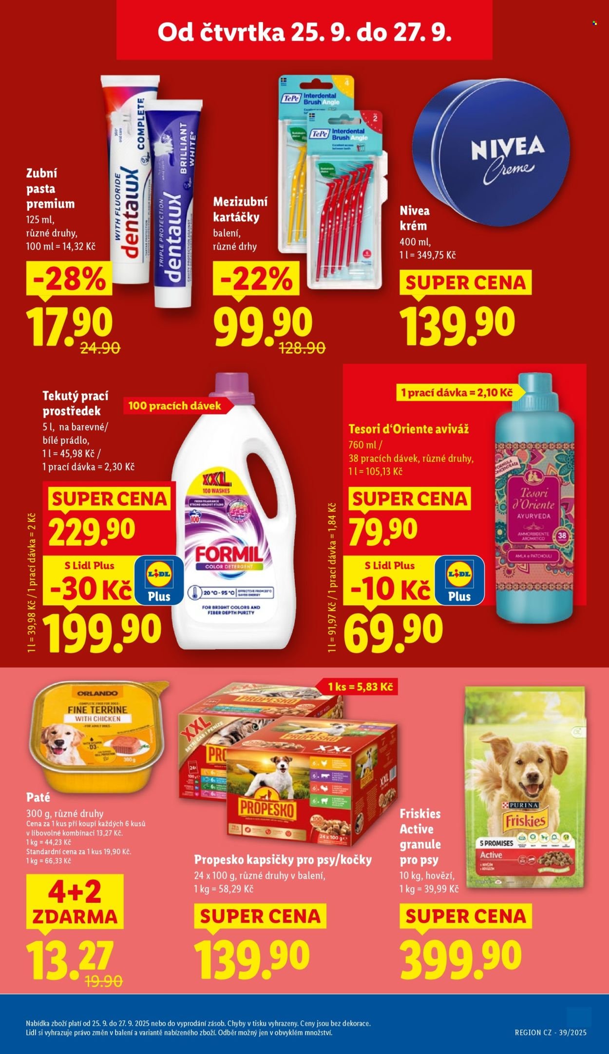 LIDL leták - Od čtvrtka 25.9.2025 (2025-09-25 - 2025-09-27)