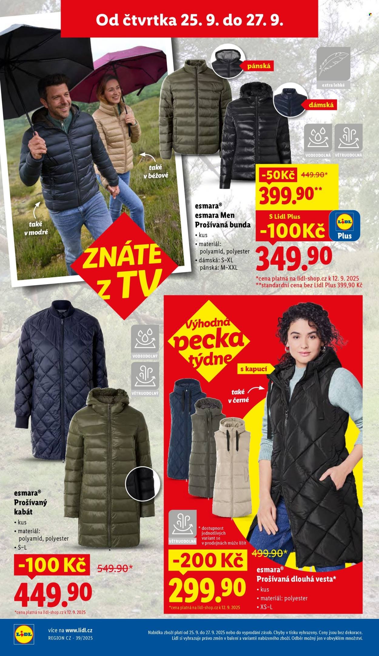 LIDL leták - Od čtvrtka 25.9.2025 (2025-09-25 - 2025-09-27)