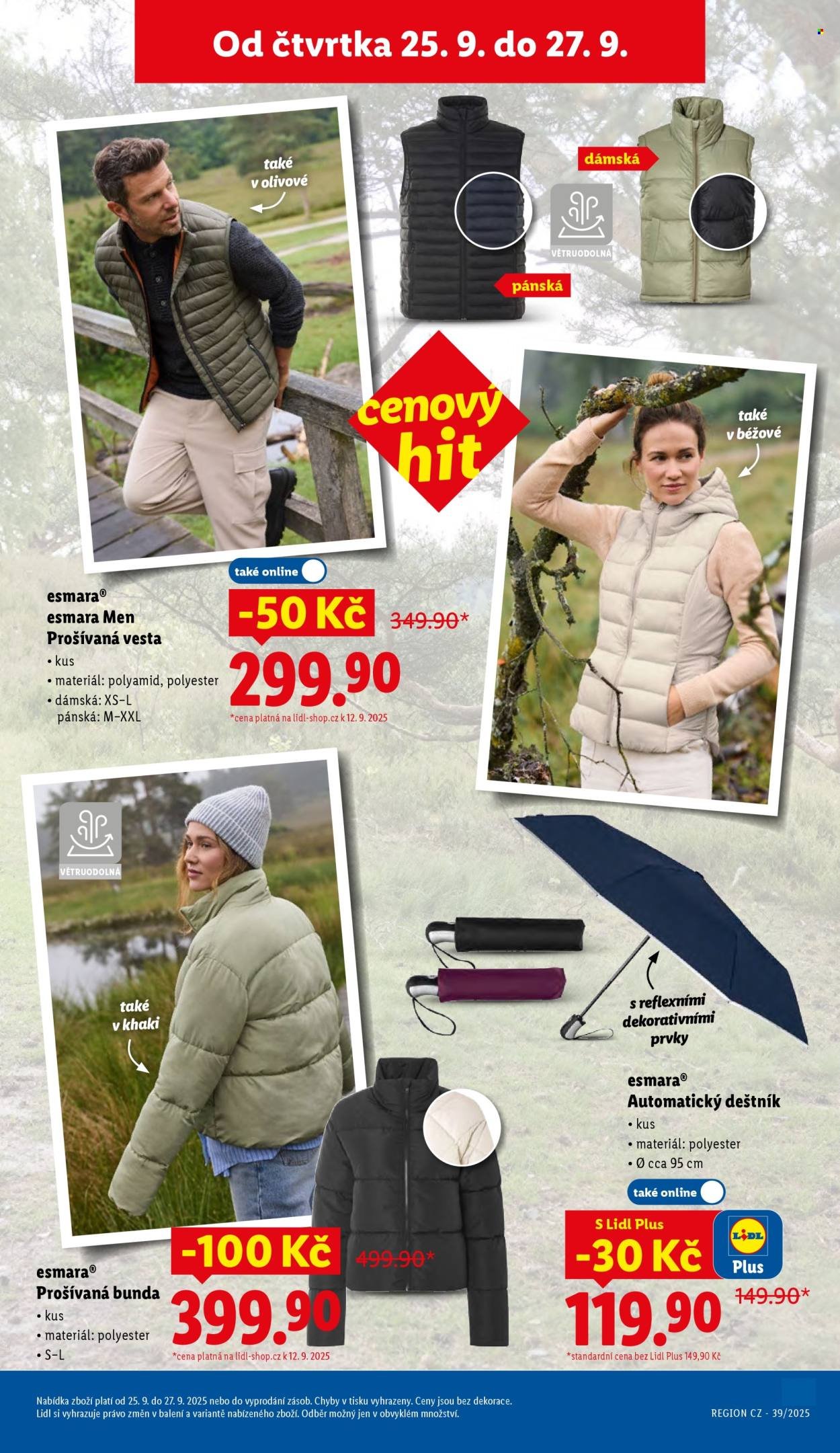 LIDL leták - Od čtvrtka 25.9.2025 (2025-09-25 - 2025-09-27)