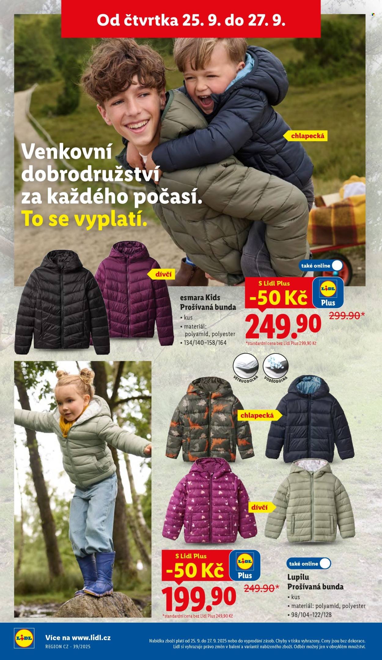 LIDL leták - Od čtvrtka 25.9.2025 (2025-09-25 - 2025-09-27)