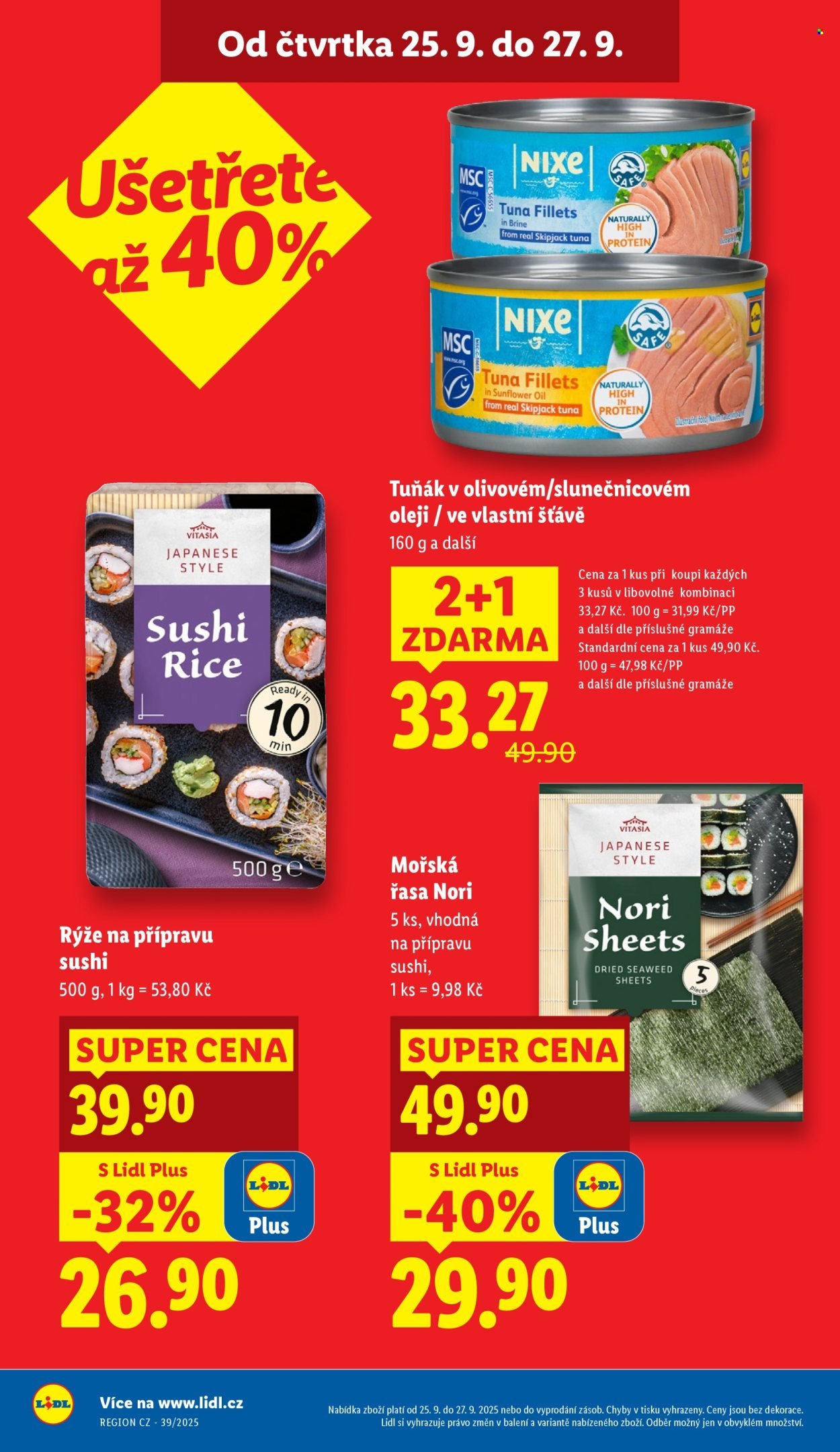 LIDL leták - Od čtvrtka 25.9.2025 (2025-09-25 - 2025-09-27)