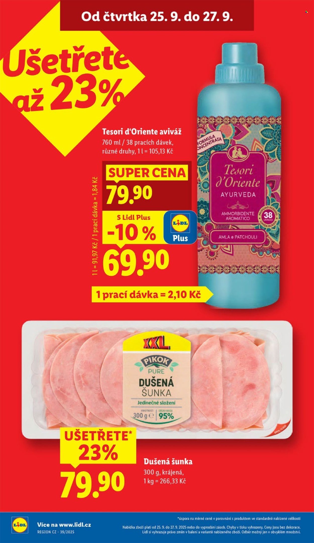 LIDL leták - Od čtvrtka 25.9.2025 (2025-09-25 - 2025-09-27)