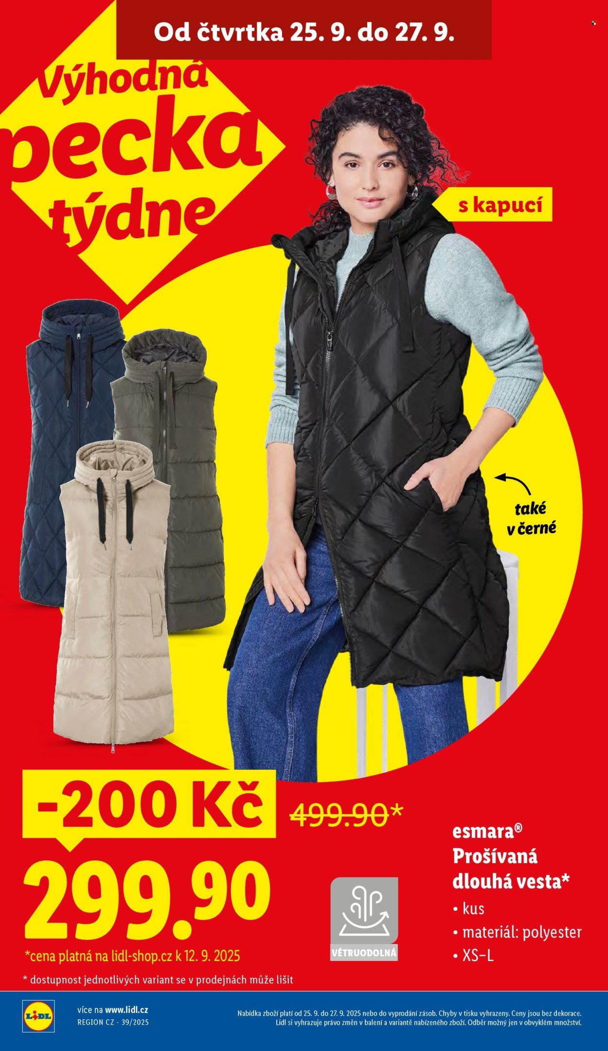 LIDL leták - Od čtvrtka 25.9.2025 (2025-09-25 - 2025-09-27)