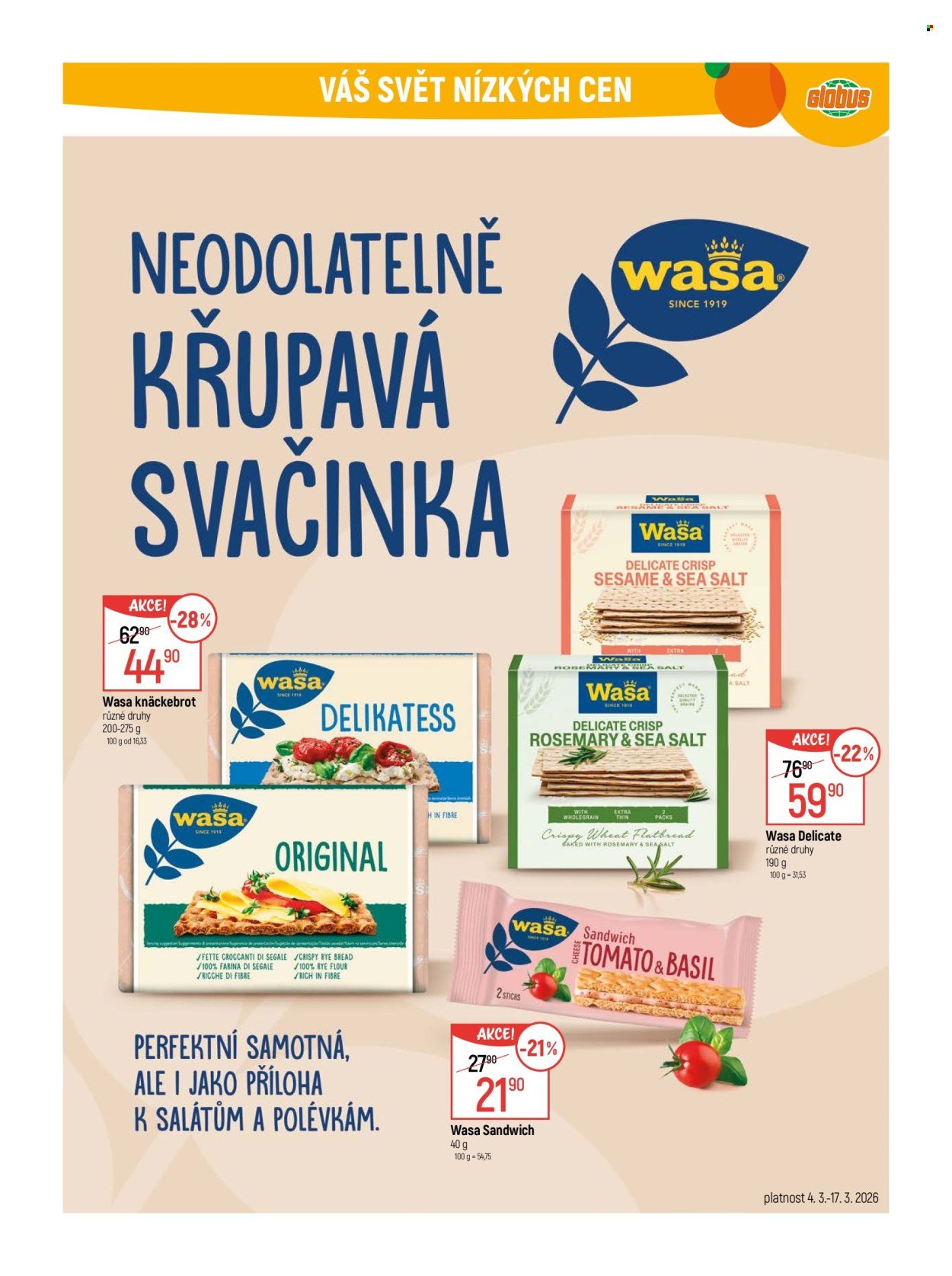 GLOBUS leták - Od středy 4.3.2026 (2026-03-04 - 2026-03-10)