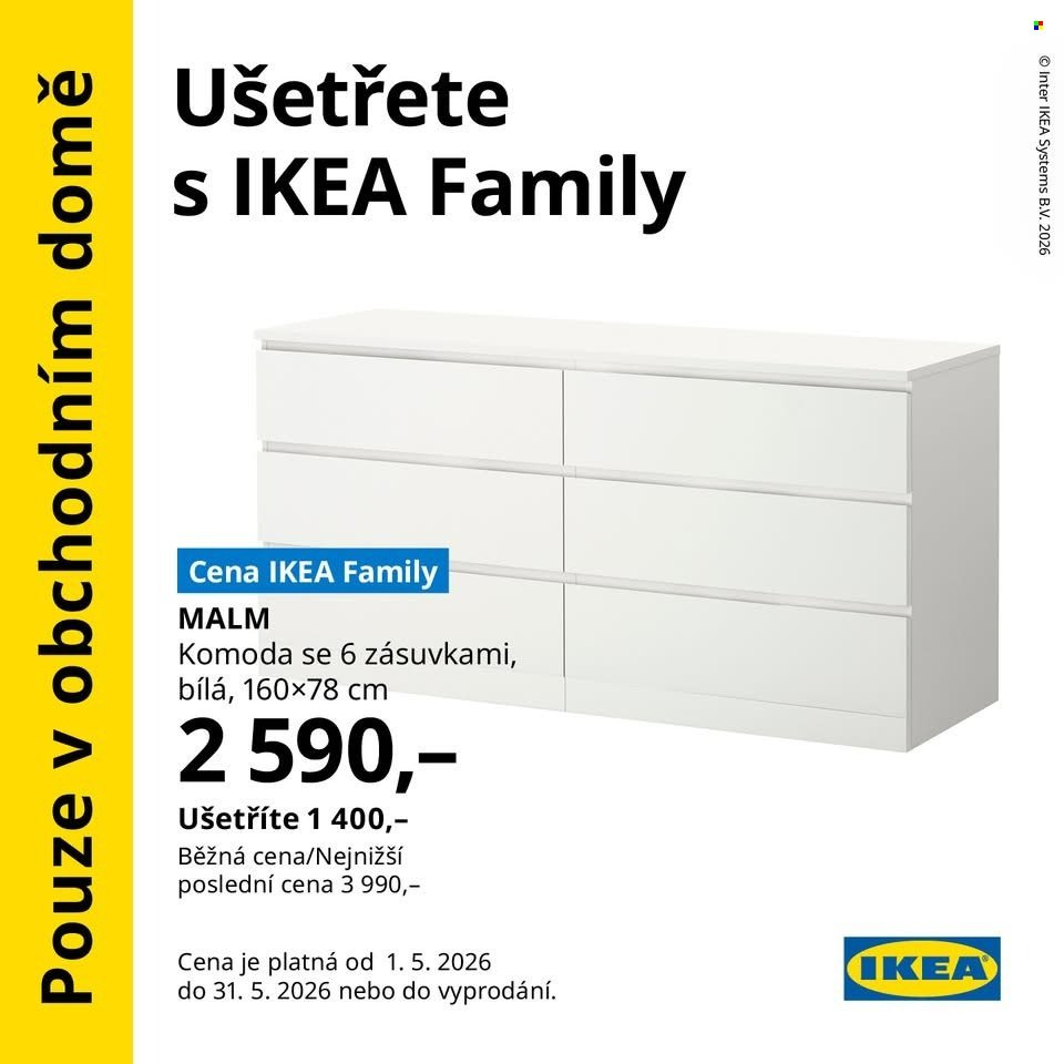 IKEA leták - Od pátku 1.5.2026 (2026-05-01 - 2026-05-31)