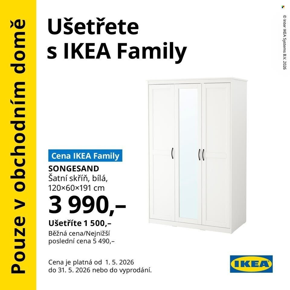 IKEA leták - Od pátku 1.5.2026 (2026-05-01 - 2026-05-31)