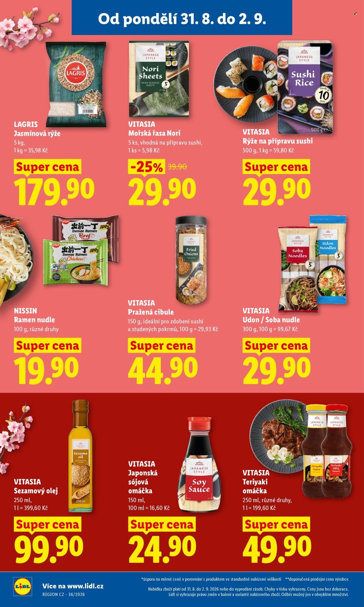 LIDL leták - Od pondělí 31.8.2026
