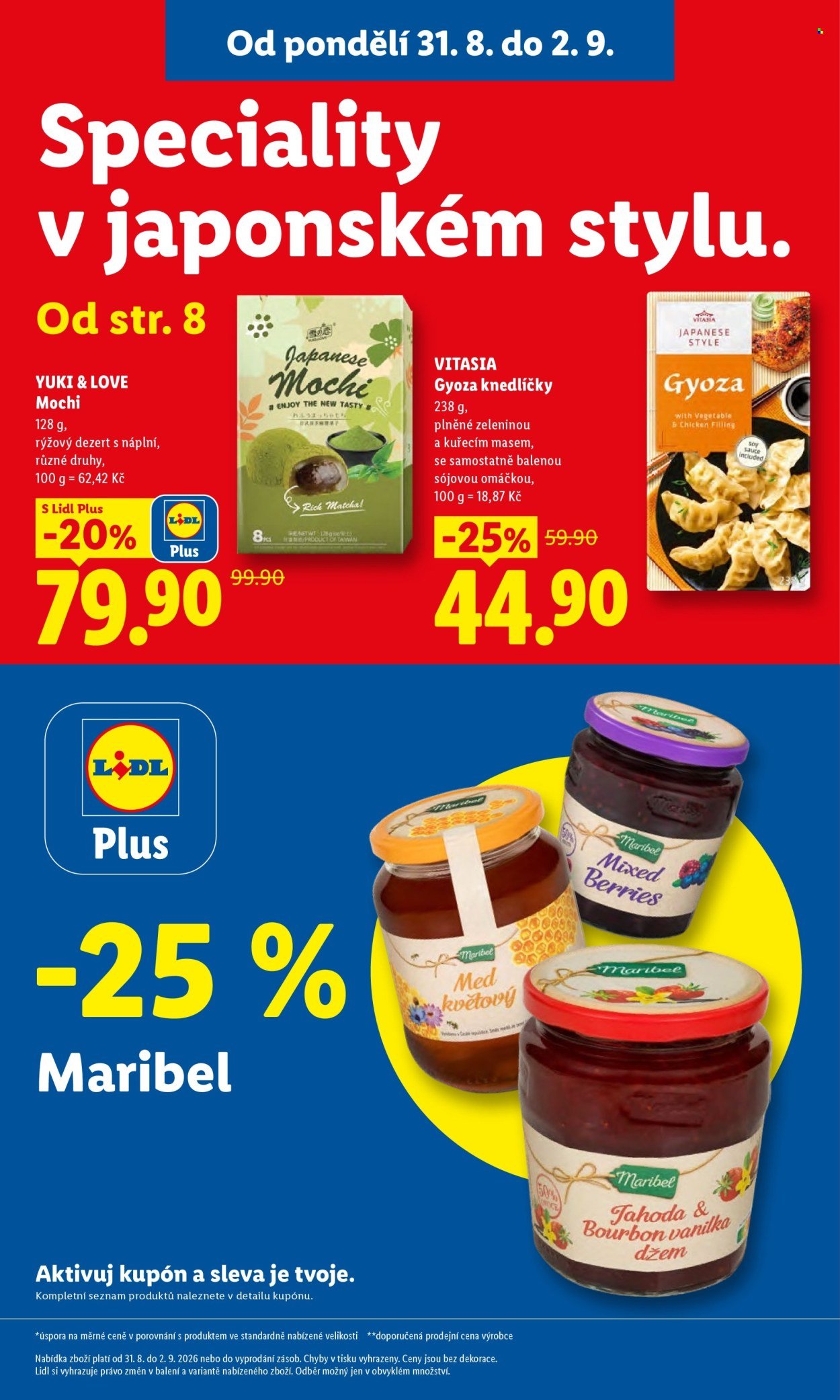 LIDL leták - Od pondělí 31.8.2026