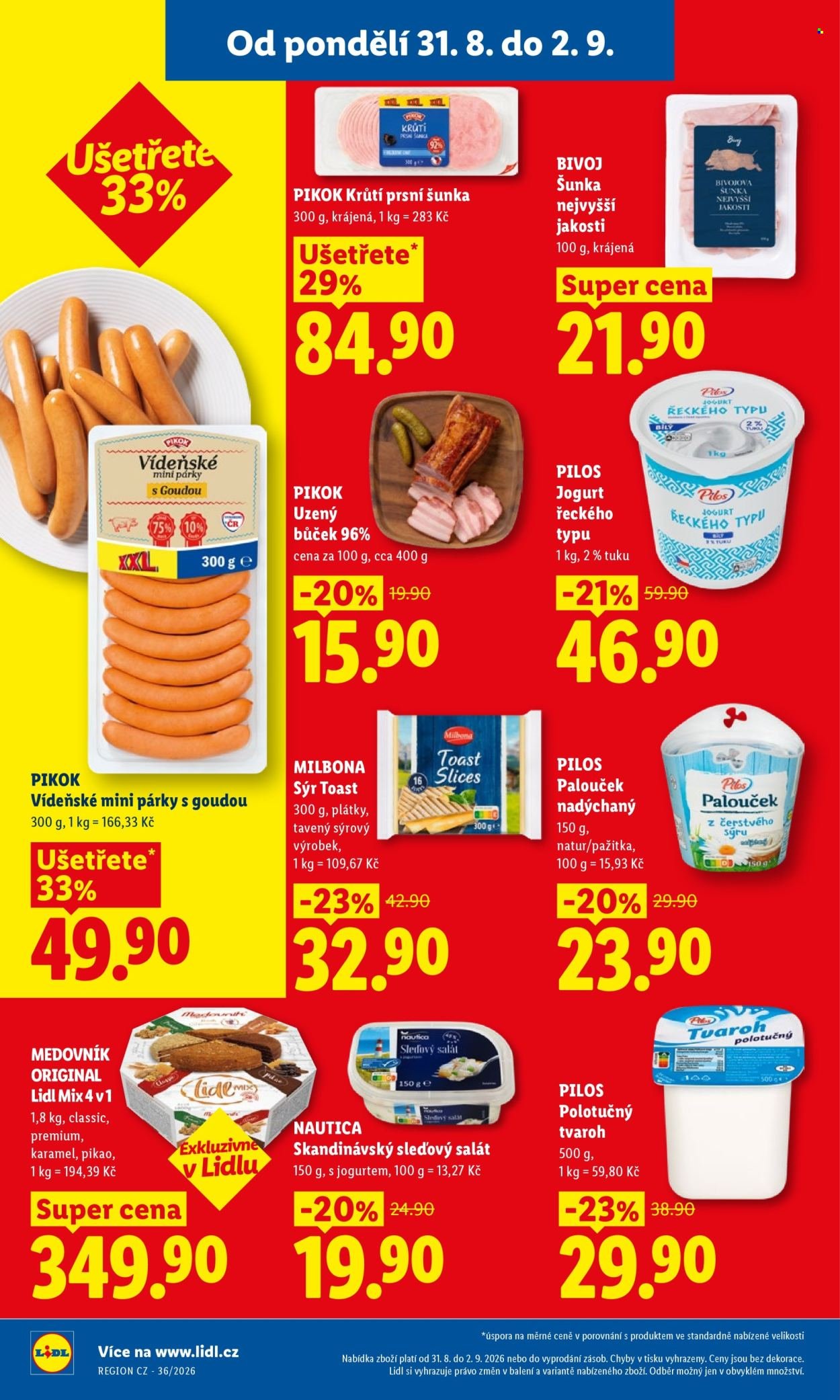 LIDL leták - Od pondělí 31.8.2026