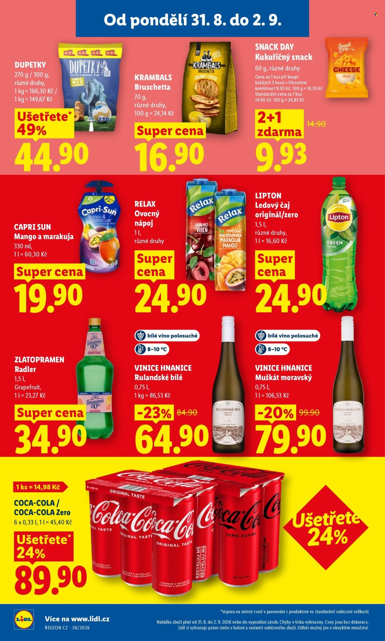 LIDL leták - Od pondělí 31.8.2026