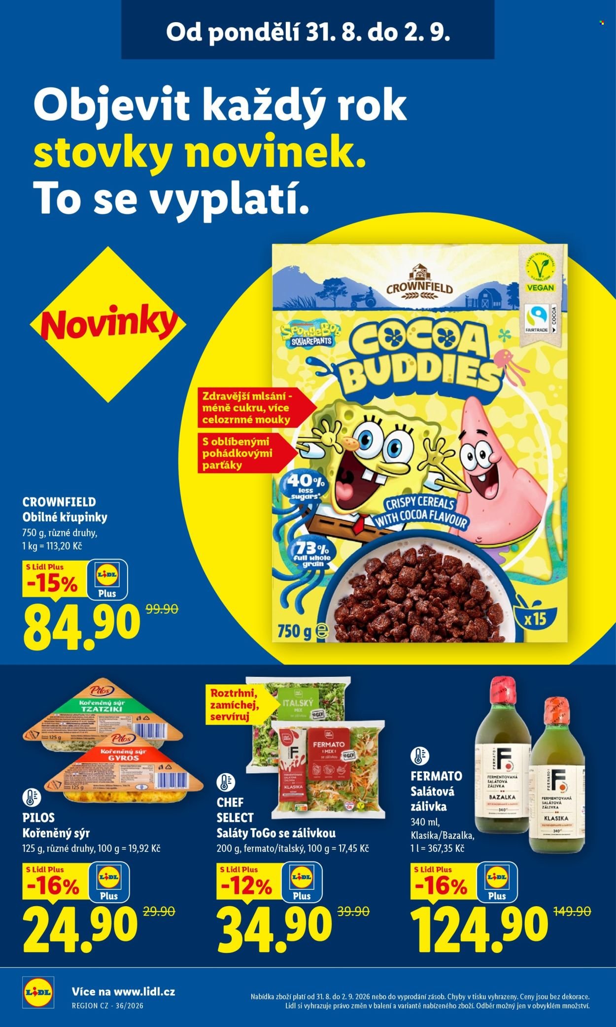 LIDL leták - Od pondělí 31.8.2026