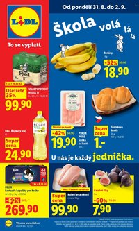 LIDL leták - Od pondělí 31.8.2026