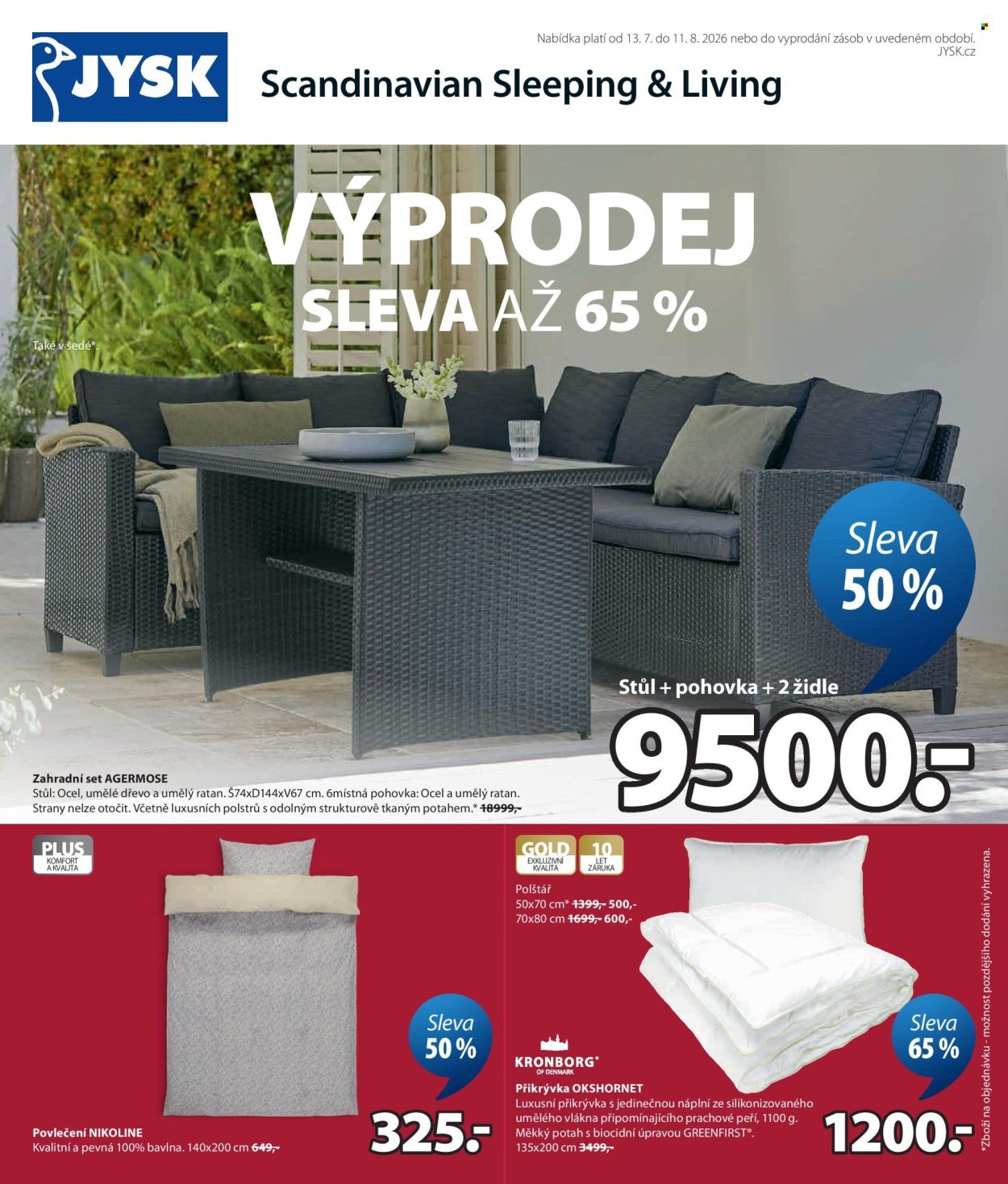 JYSK leták - Výprodej sleva až 65%