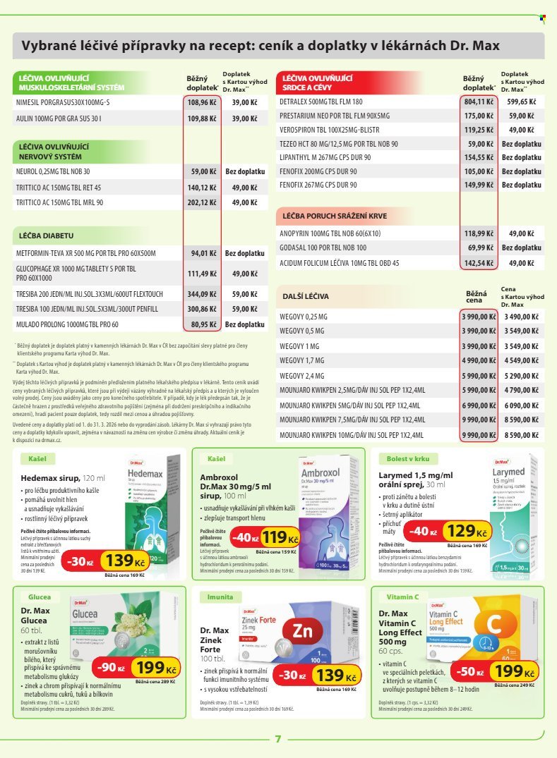 DR. MAX leták - Od neděle 1.3.2026 (2026-03-01 - 2026-03-31)