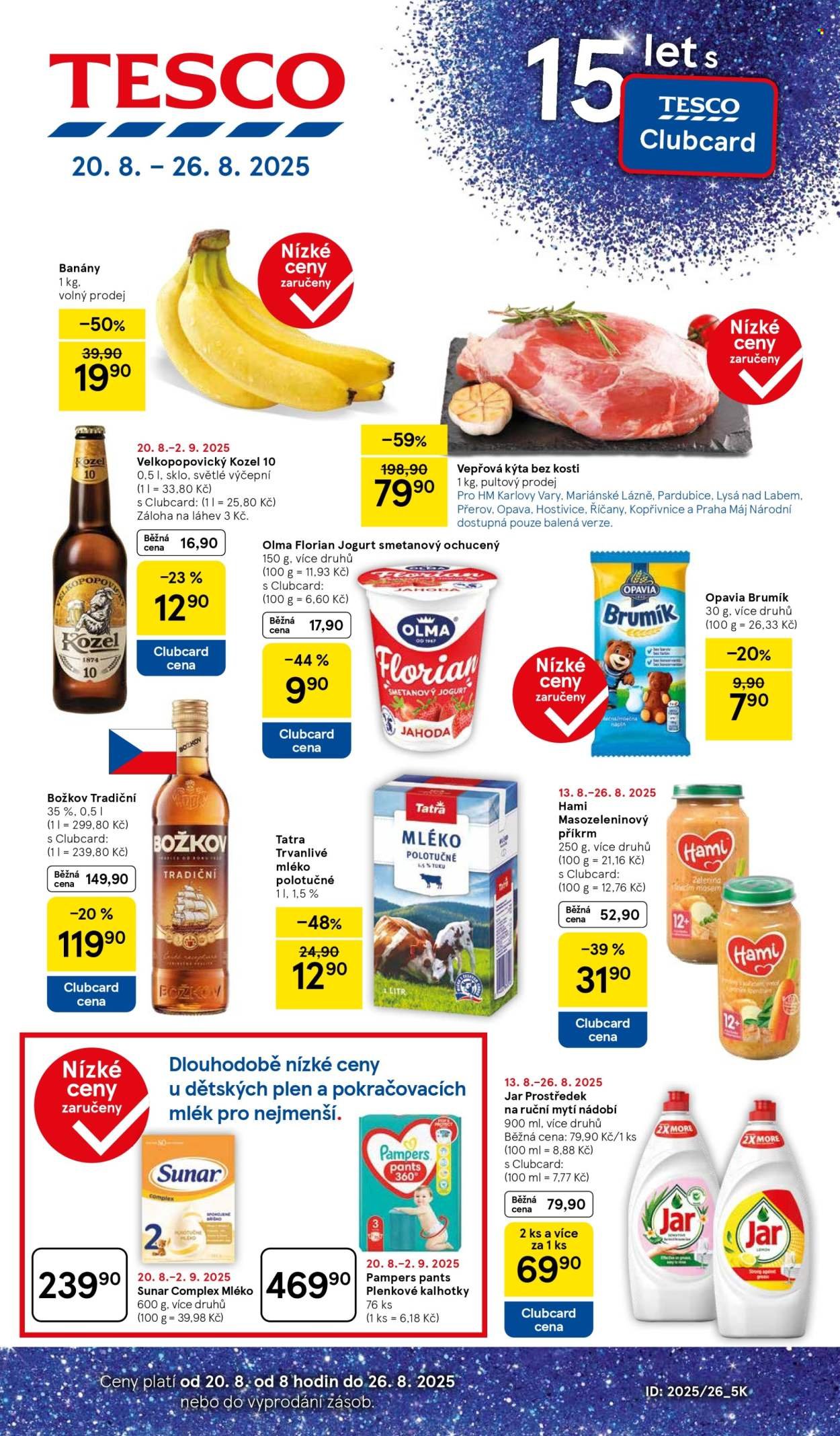 TESCO leták - 15 let s Clubcard (2025-08-20 - 2025-08-26)