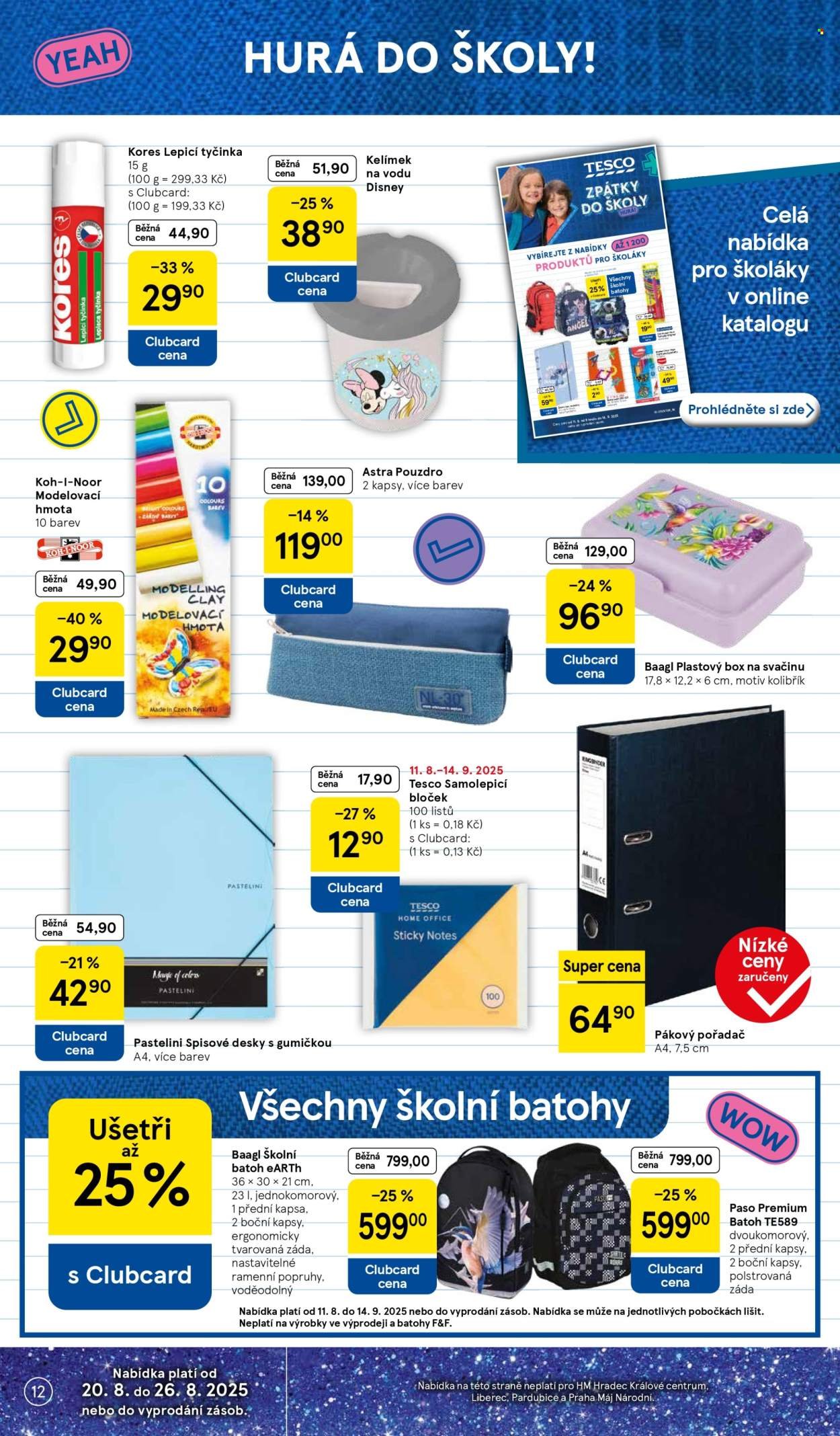 TESCO leták - 15 let s Clubcard (2025-08-20 - 2025-08-26)