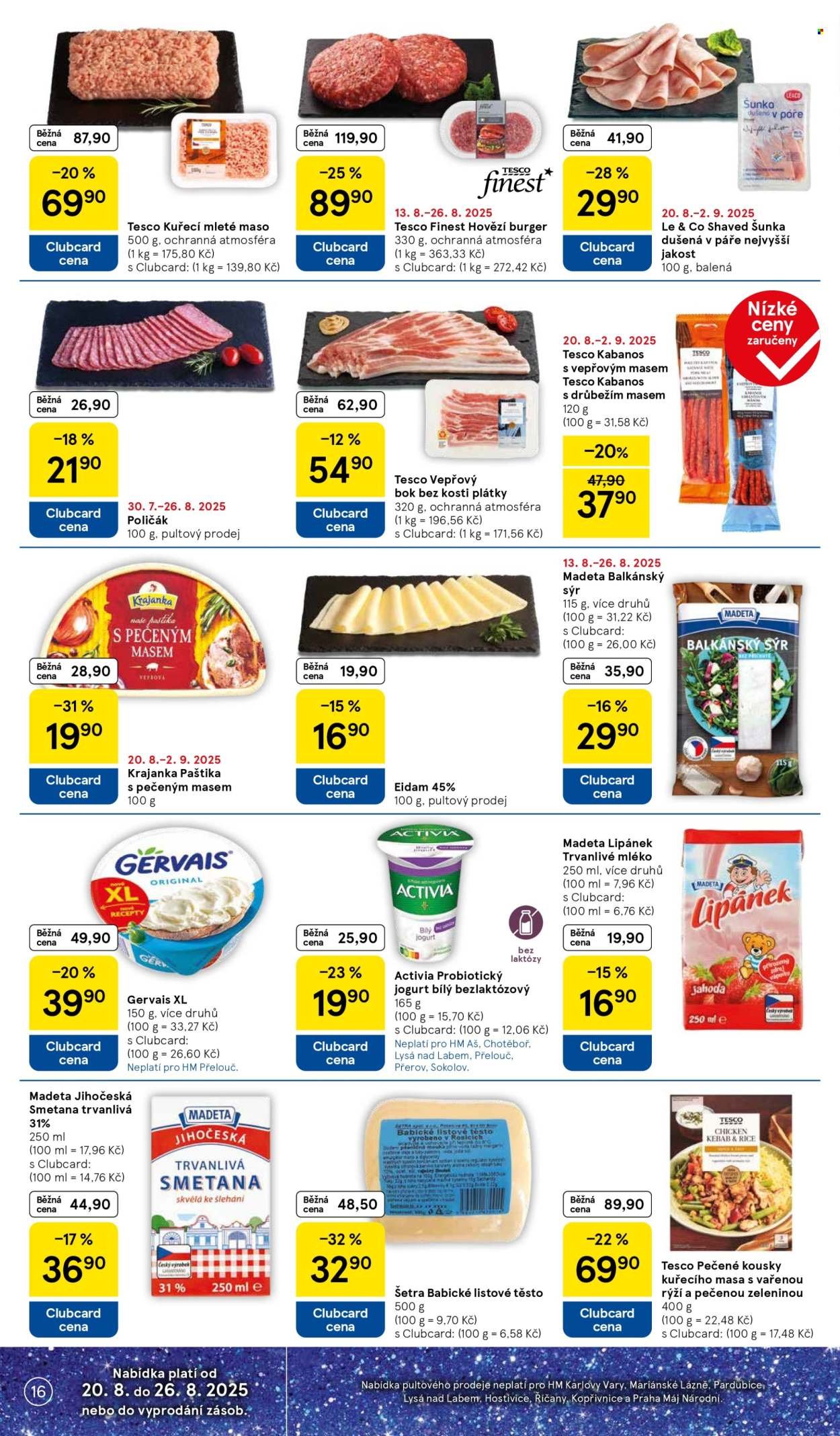 TESCO leták - 15 let s Clubcard (2025-08-20 - 2025-08-26)