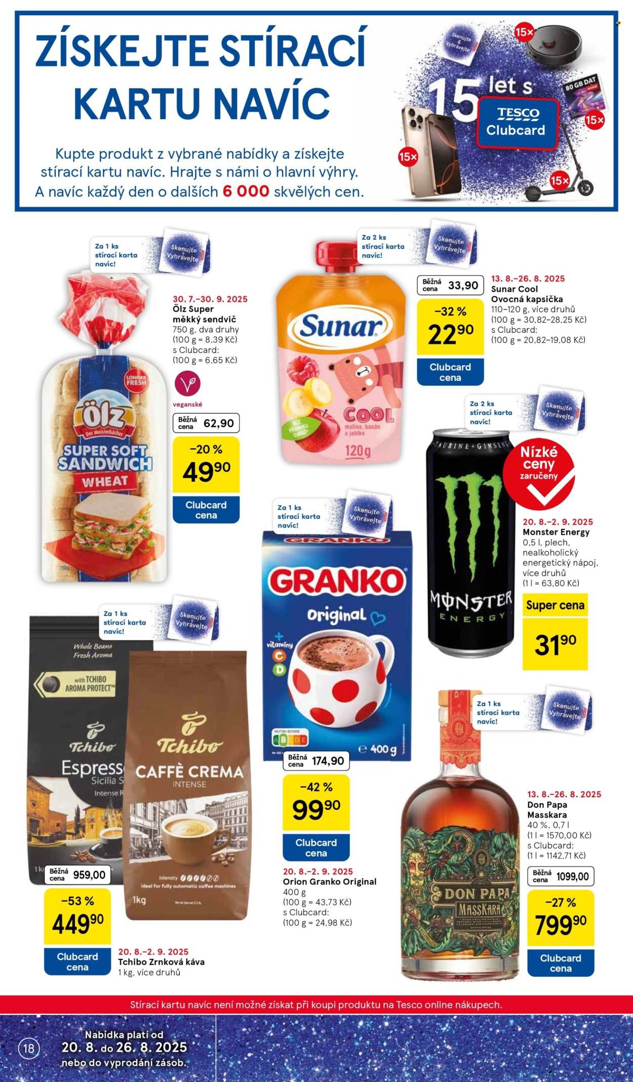 TESCO leták - 15 let s Clubcard (2025-08-20 - 2025-08-26)