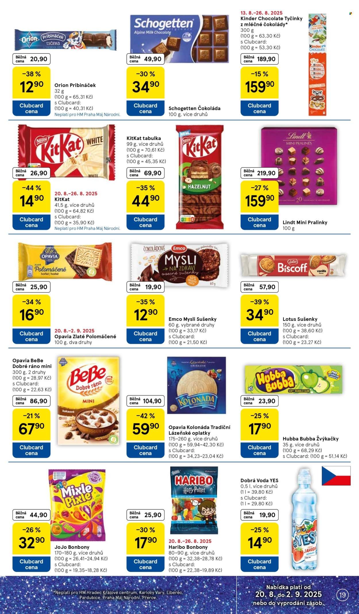 TESCO leták - 15 let s Clubcard (2025-08-20 - 2025-08-26)