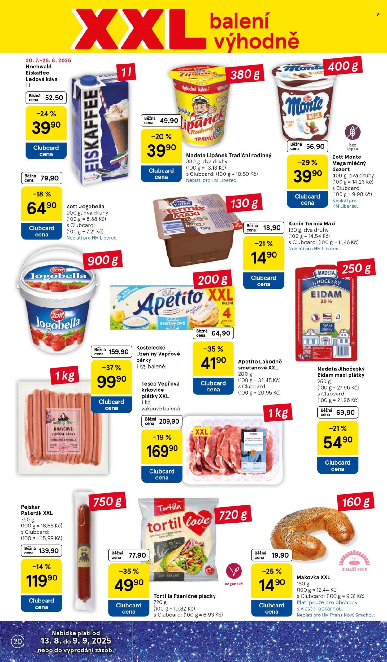 TESCO leták - 15 let s Clubcard (2025-08-20 - 2025-08-26)