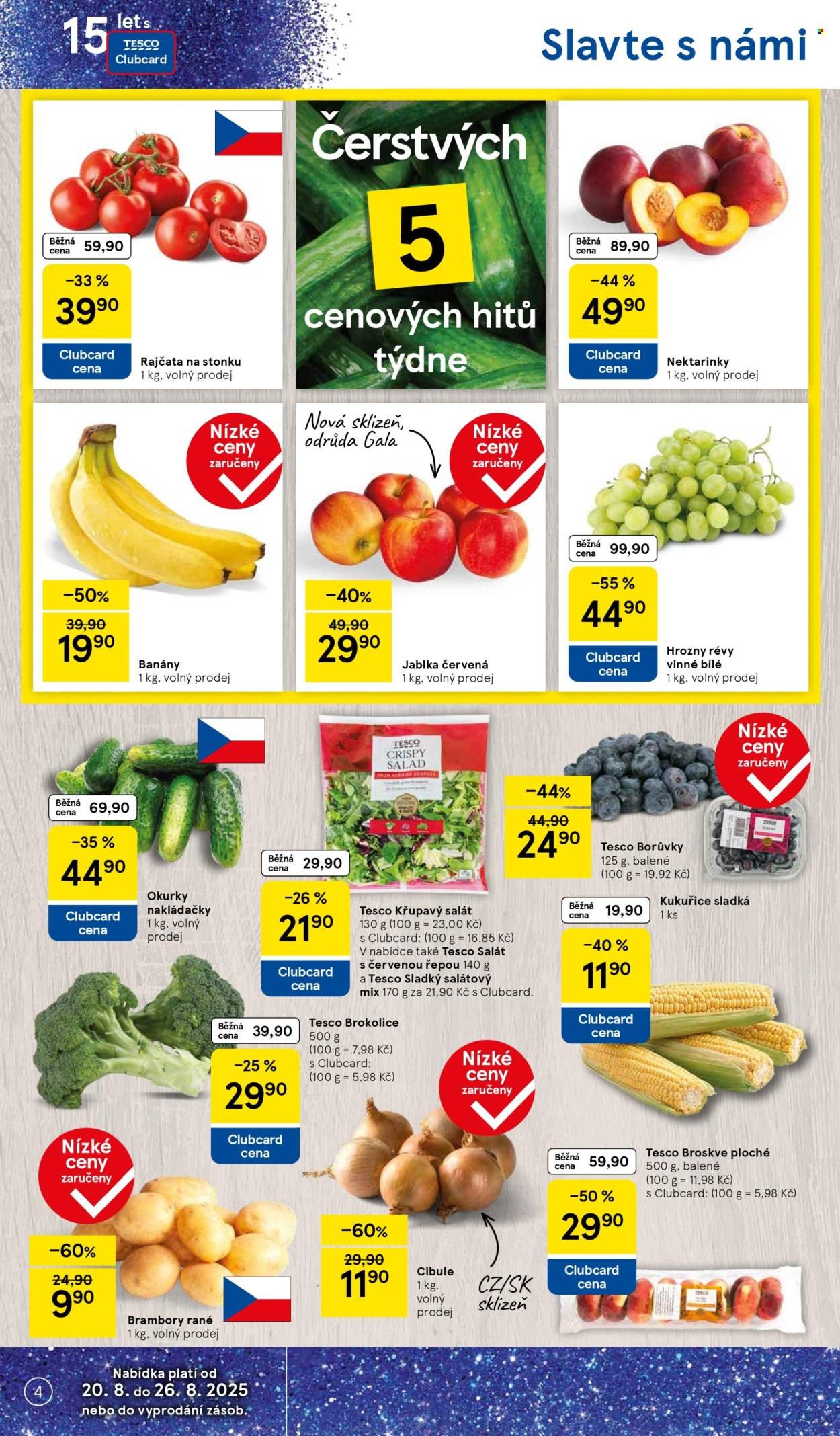 TESCO leták - 15 let s Clubcard (2025-08-20 - 2025-08-26)