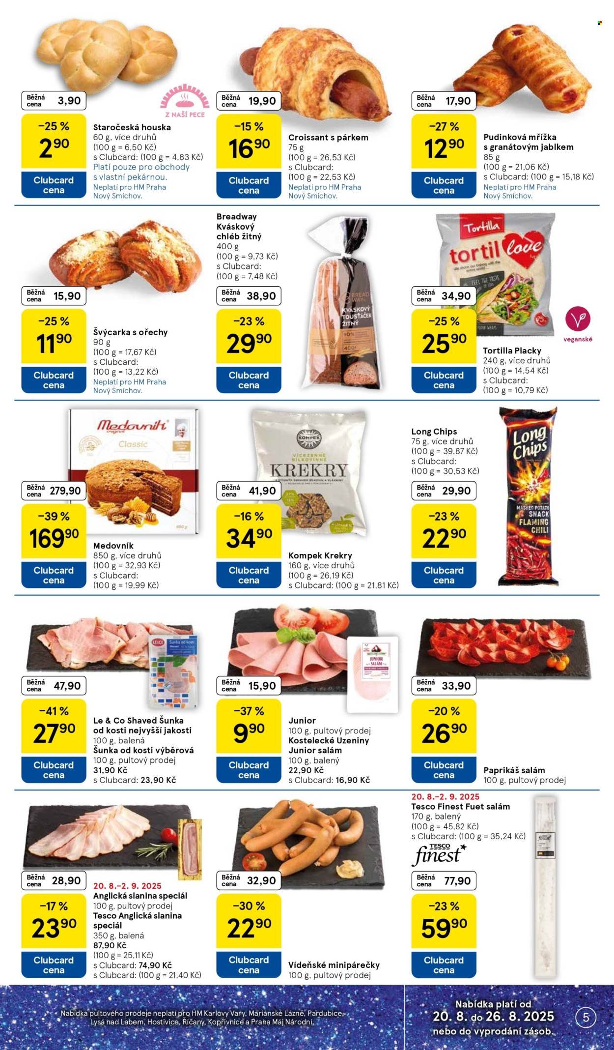 TESCO leták - 15 let s Clubcard (2025-08-20 - 2025-08-26)
