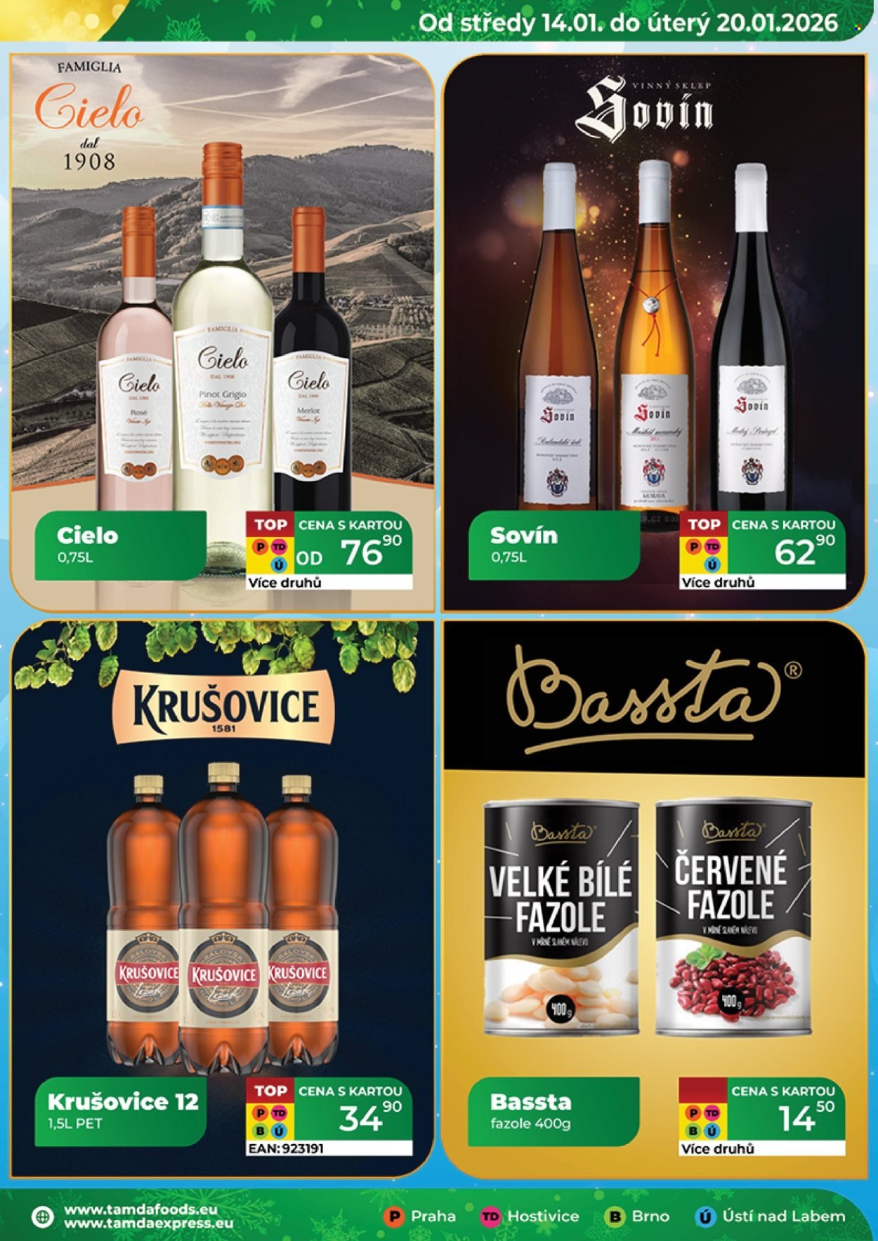 TAMDA FOODS leták - Od středy 14.1.2026 (2026-01-14 - 2026-01-20)