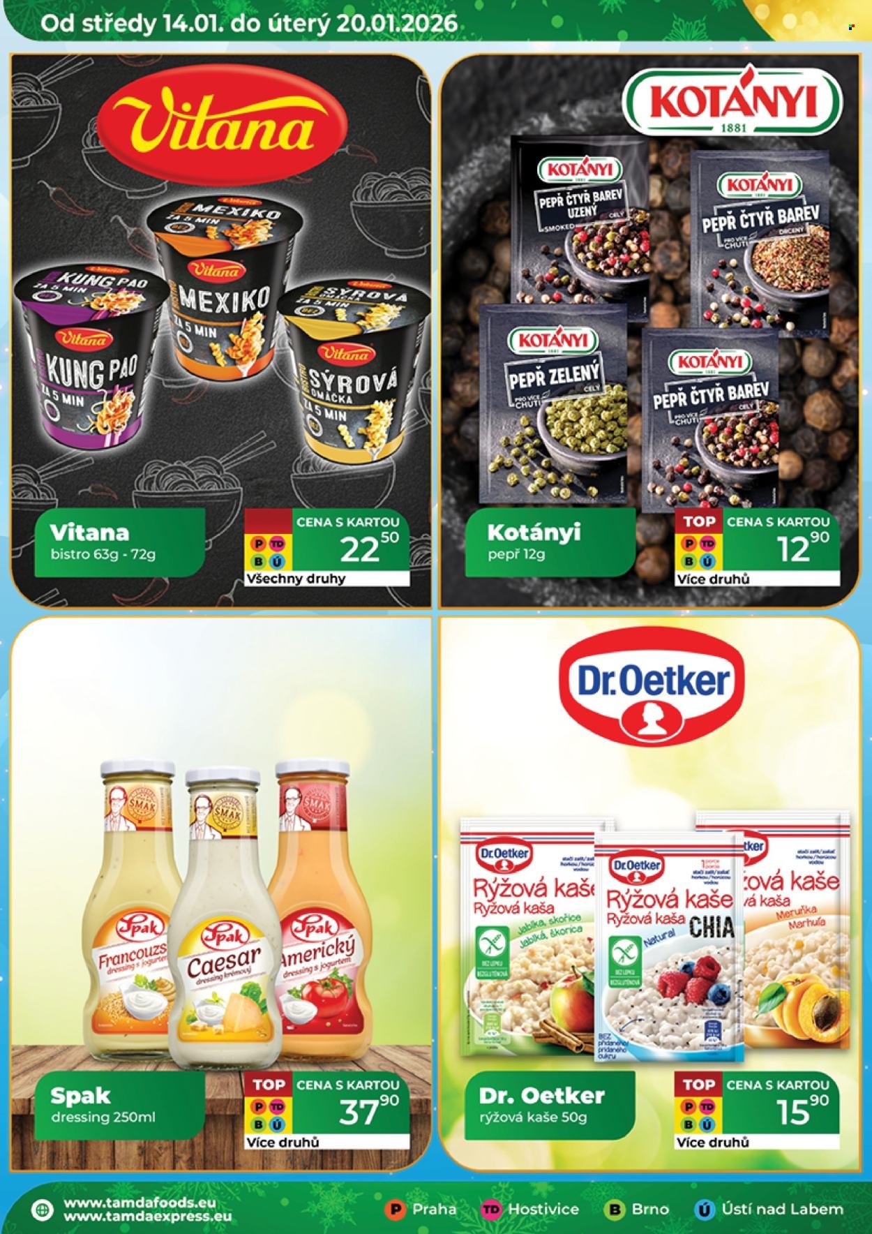 TAMDA FOODS leták - Od středy 14.1.2026 (2026-01-14 - 2026-01-20)