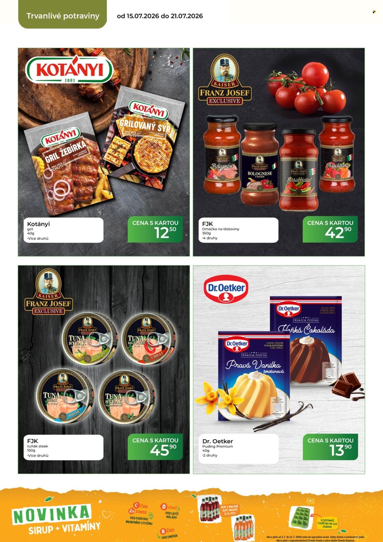 TAMDA FOODS leták - Od středy 15.7.2026