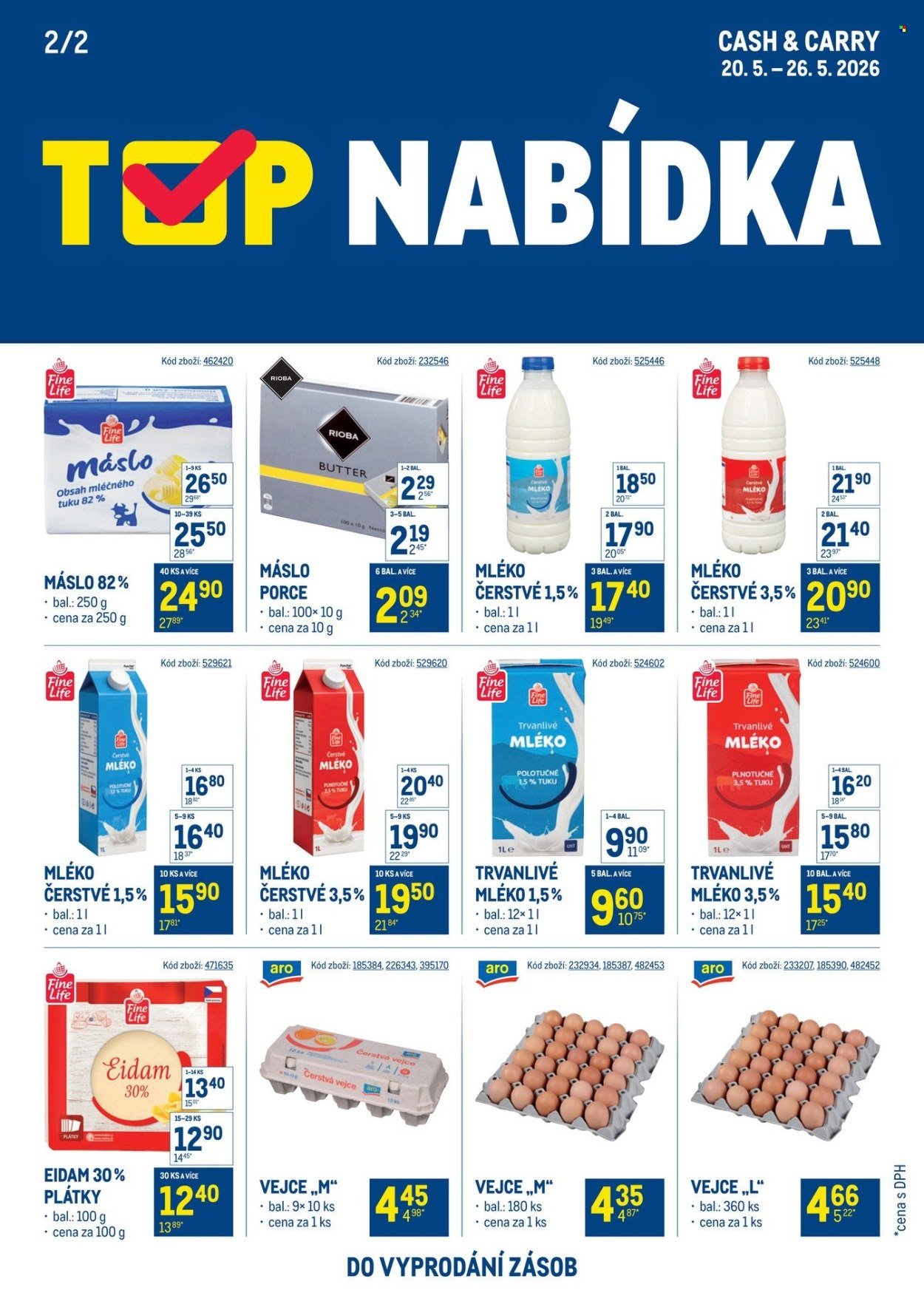 MAKRO leták - TOP mléčné výrobky (2026-05-20 - 2026-05-26)