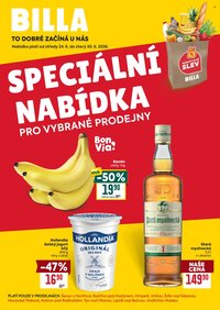 BILLA leták - Speciální nabídka: vybrané prodejny