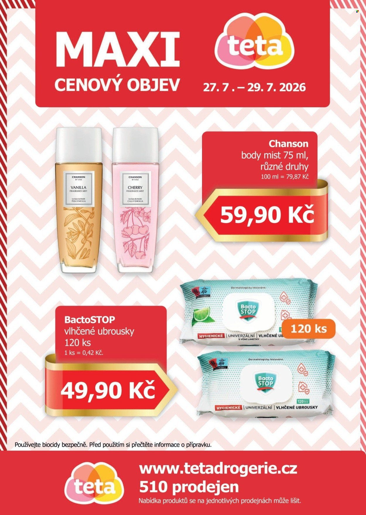 TETA DROGERIE leták - Maxi cenový objev