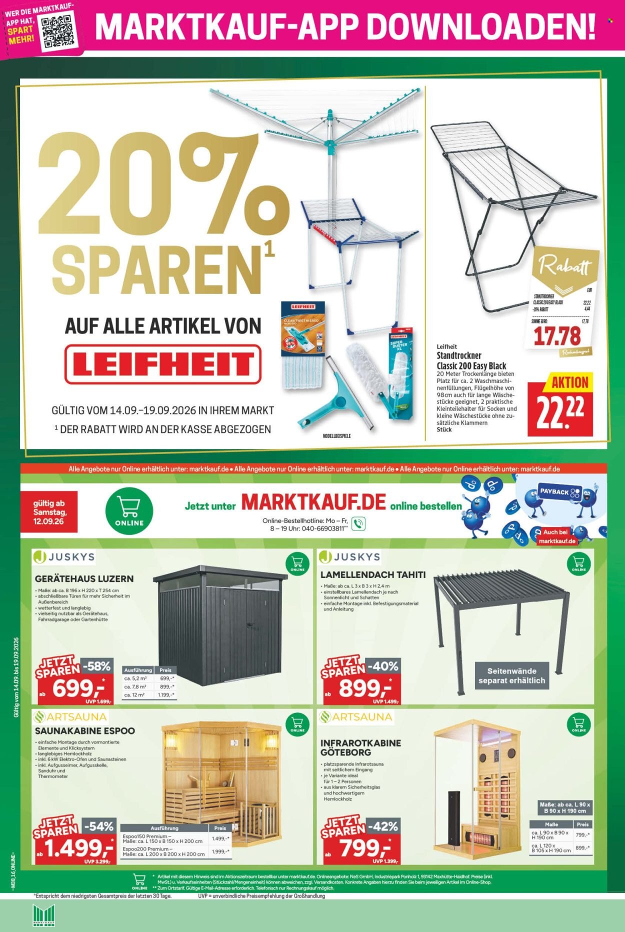 MARKTKAUF Prospekt - Ab Montag 14.09.2026