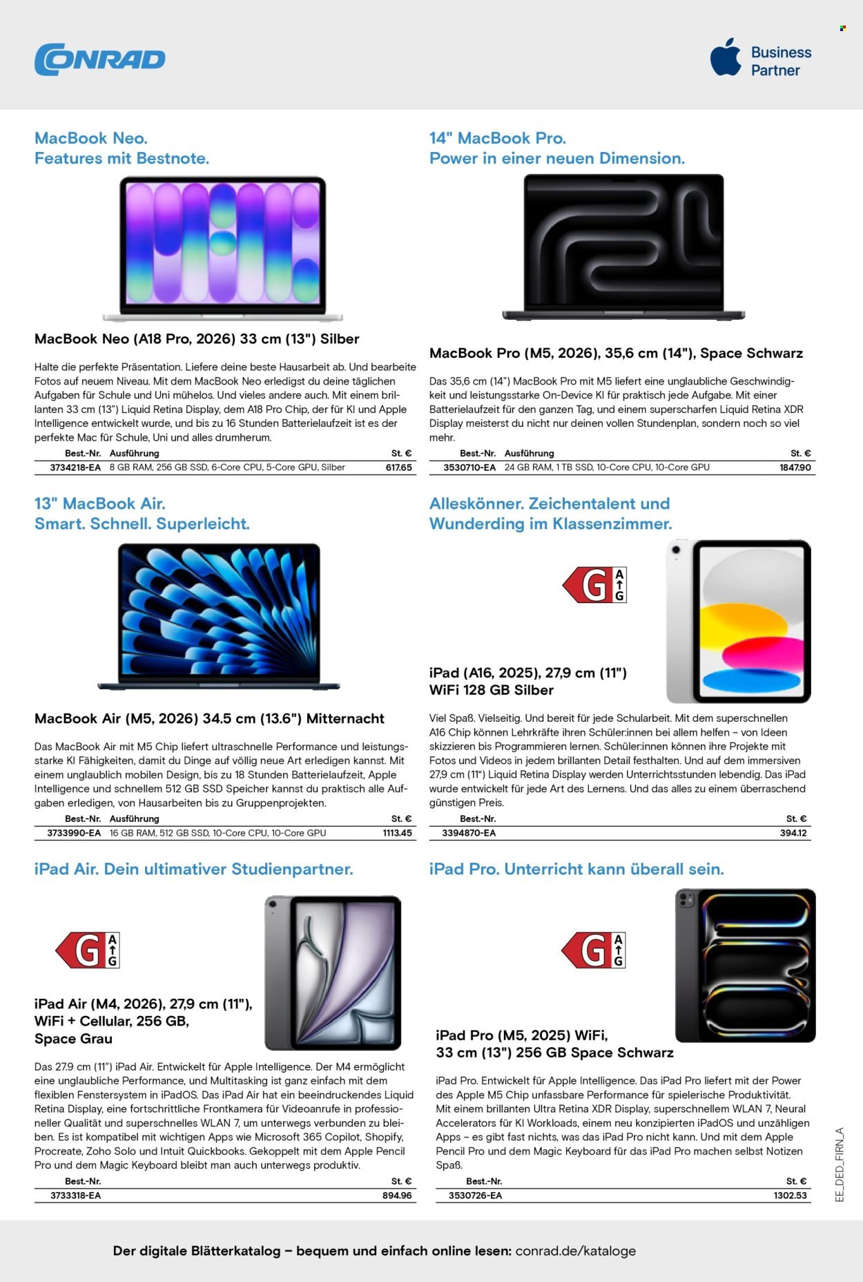 CONRAD Angebote - Education Katalog