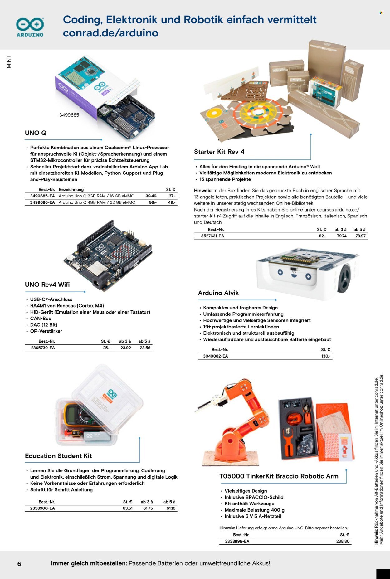 CONRAD Angebote - Education Katalog