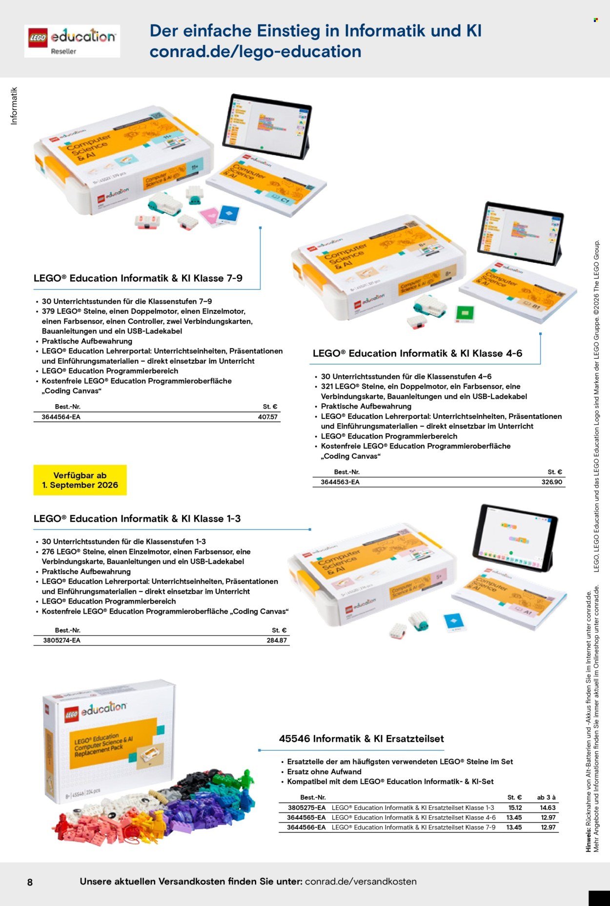 CONRAD Angebote - Education Katalog