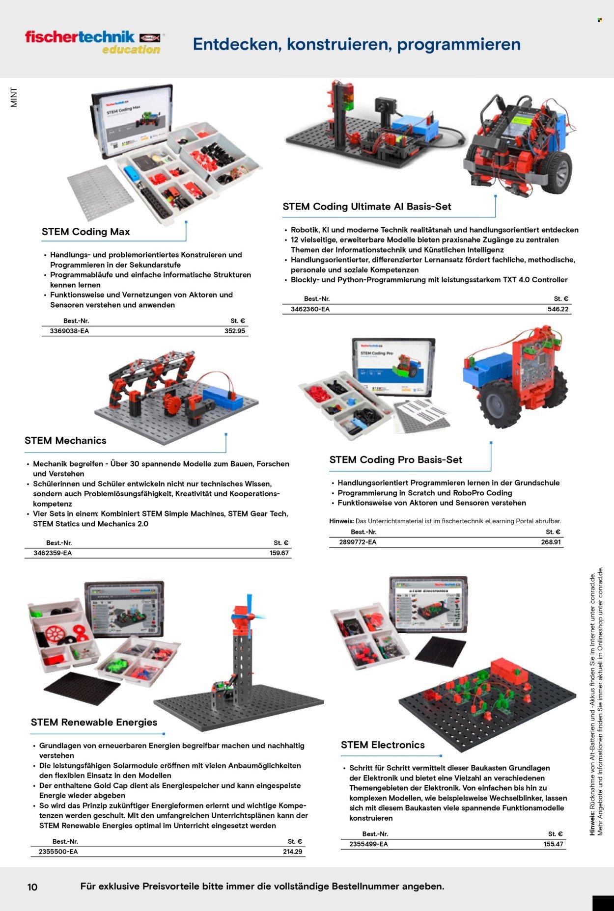 CONRAD Angebote - Education Katalog