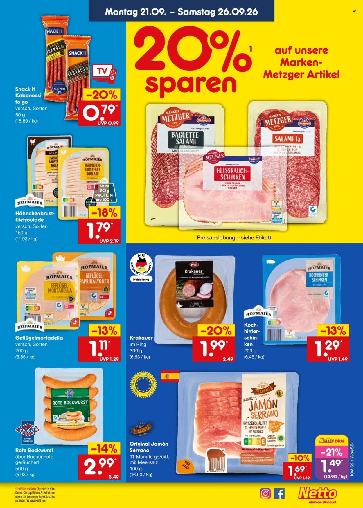NETTO MARKEN-DISCOUNT Prospekt - Ab Montag 21.09.2026