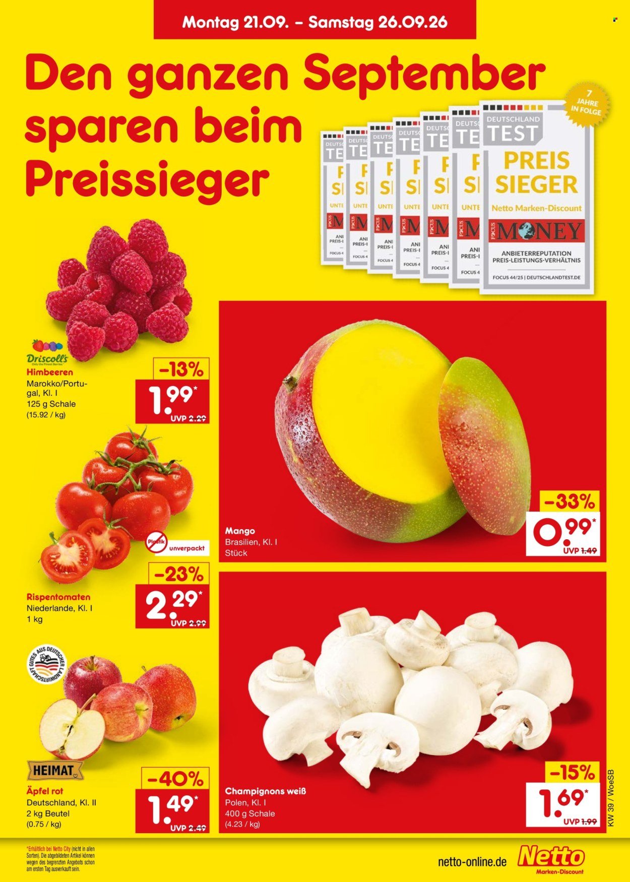 NETTO MARKEN-DISCOUNT Prospekt - Ab Montag 21.09.2026