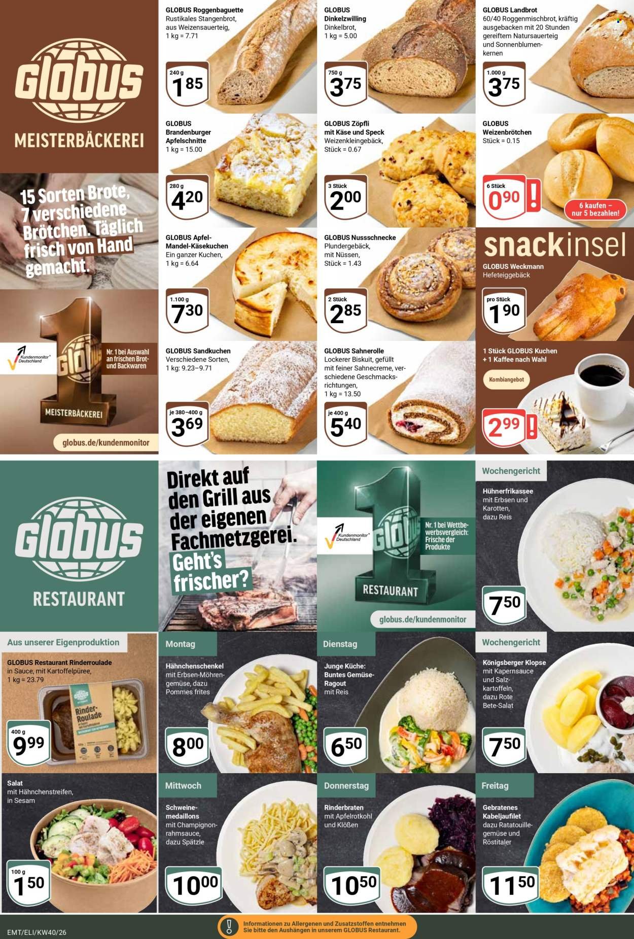 GLOBUS Prospekt - Ab Montag 28.09.2026