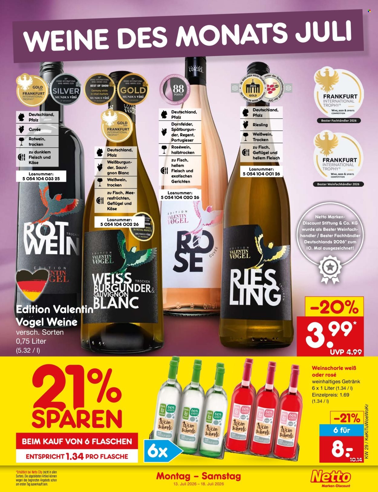 NETTO MARKEN-DISCOUNT Prospekt - Ab Montag 13.07.2026