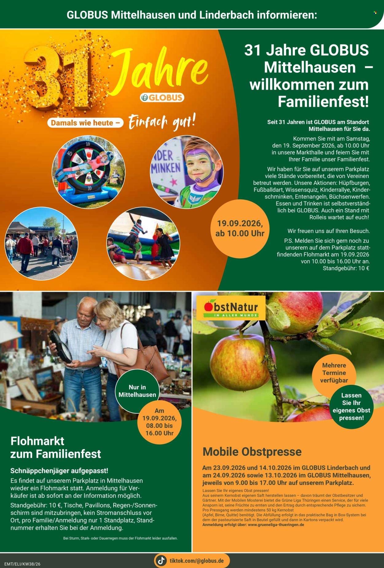 GLOBUS Prospekt - Ab Montag 14.09.2026