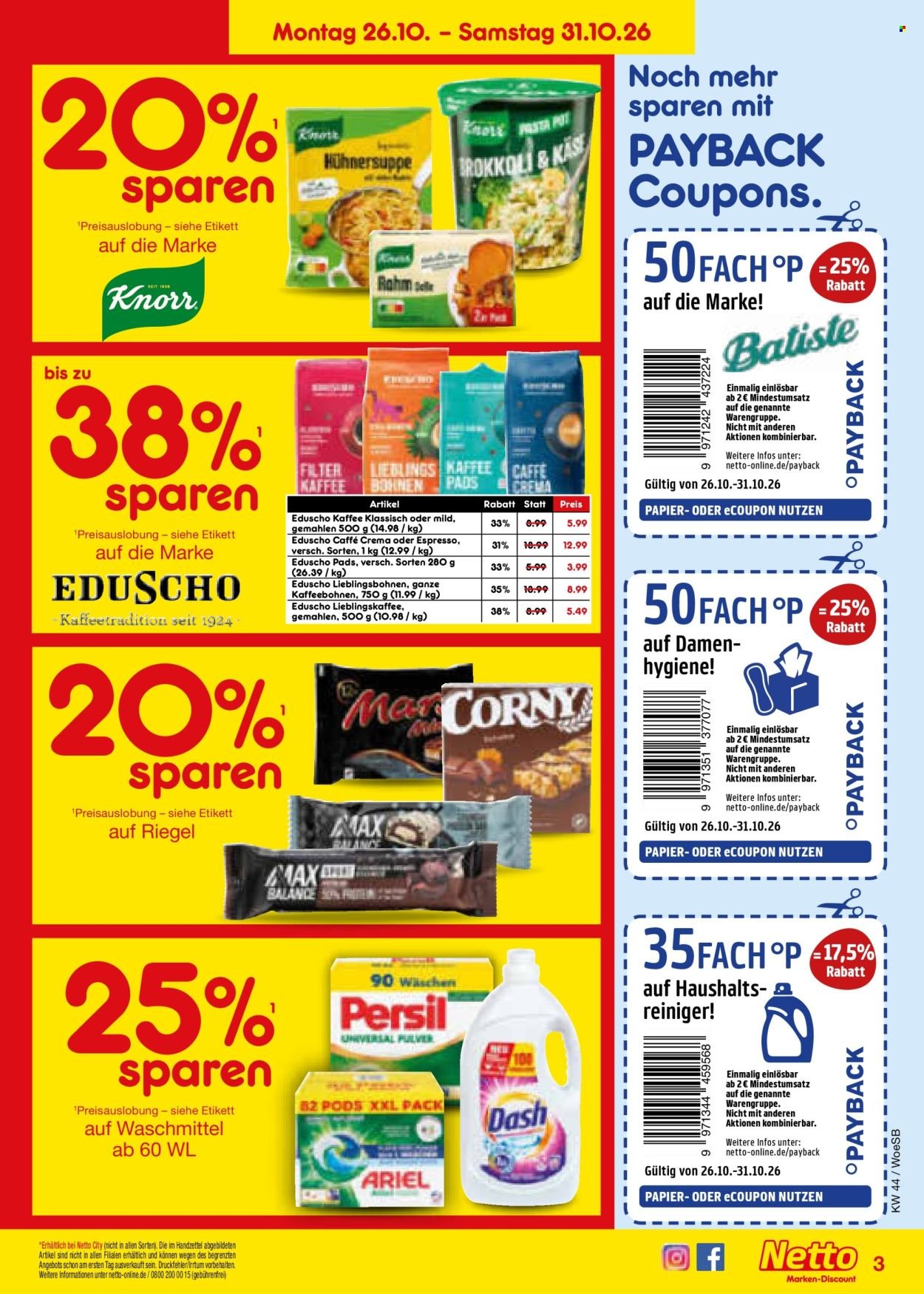 NETTO MARKEN-DISCOUNT Prospekt - Ab Montag 26.10.2026