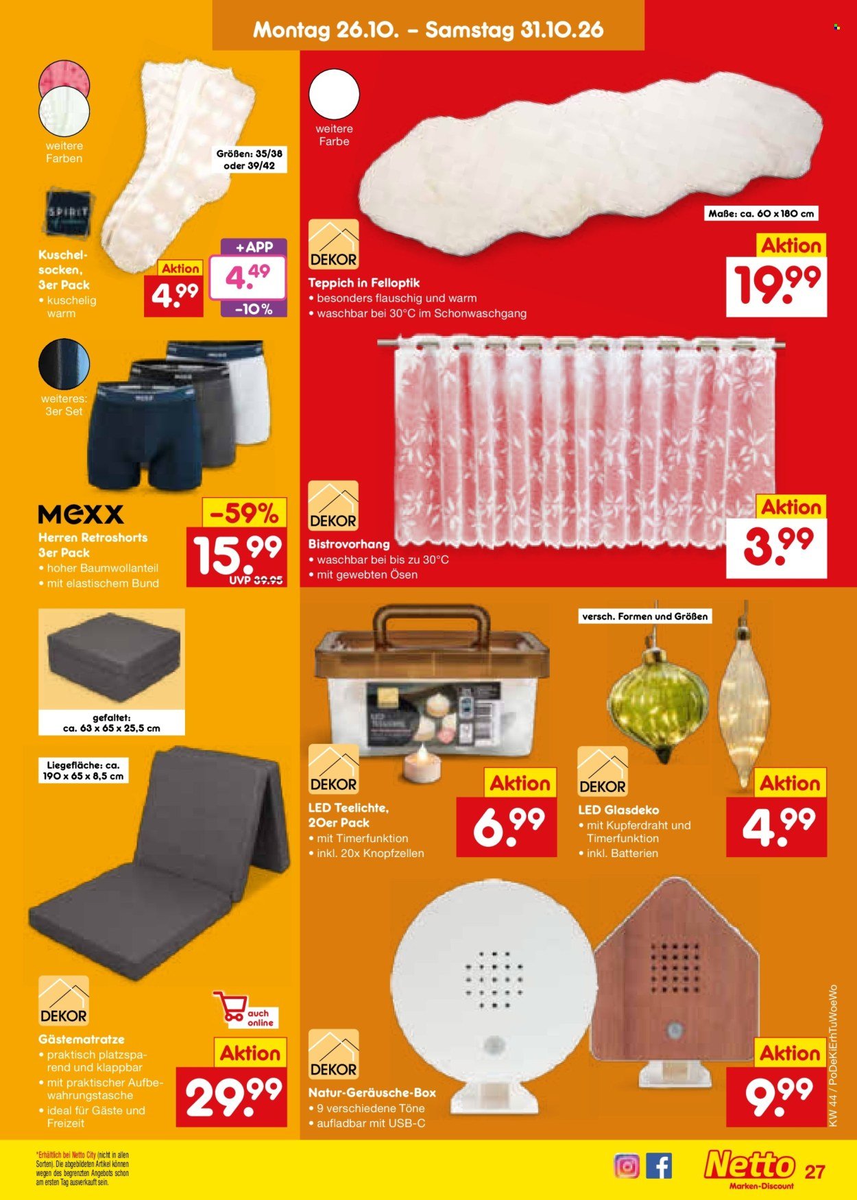 NETTO MARKEN-DISCOUNT Prospekt - Ab Montag 26.10.2026