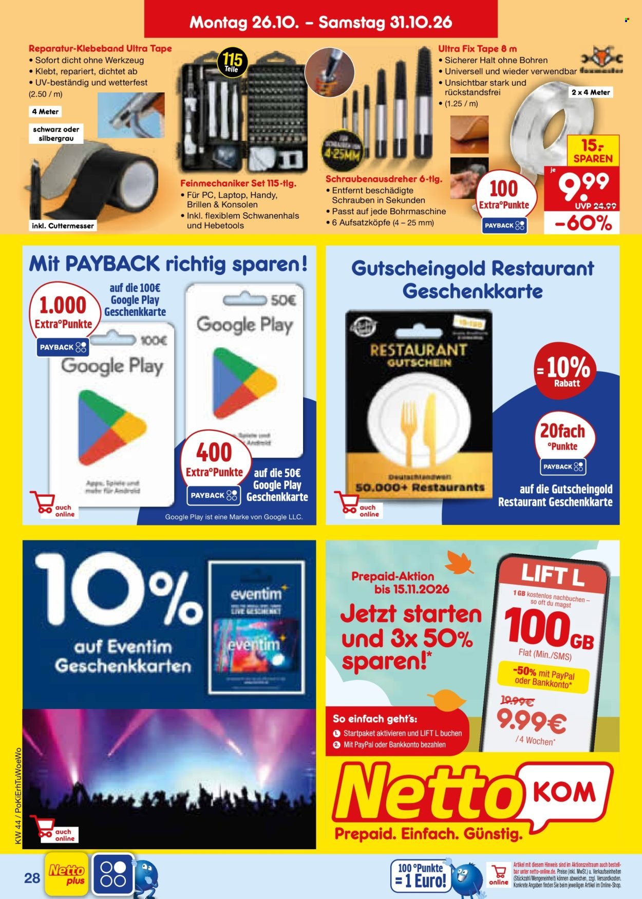 NETTO MARKEN-DISCOUNT Prospekt - Ab Montag 26.10.2026
