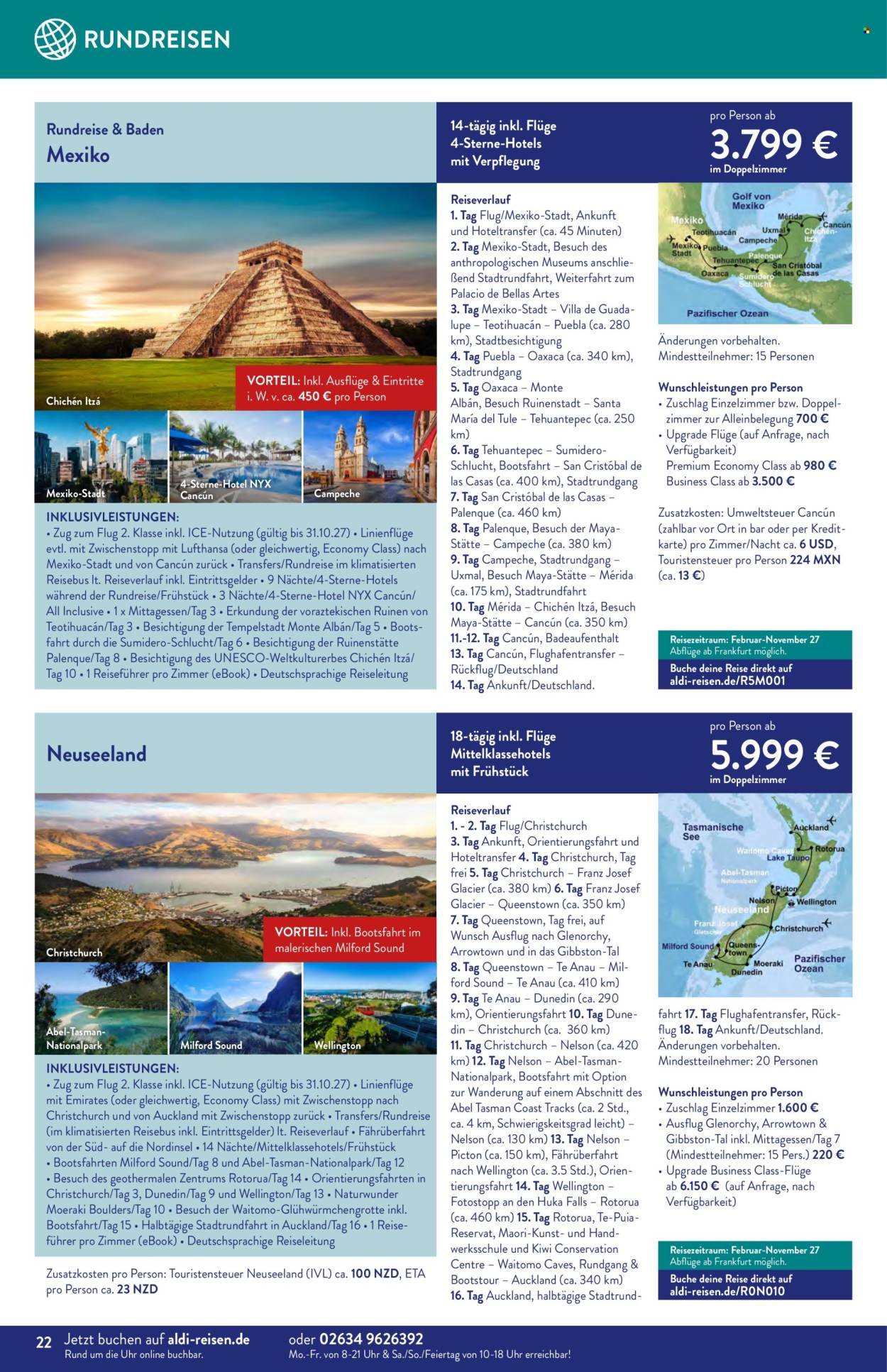 ALDI SÜD Prospekt - Reise-Highlights