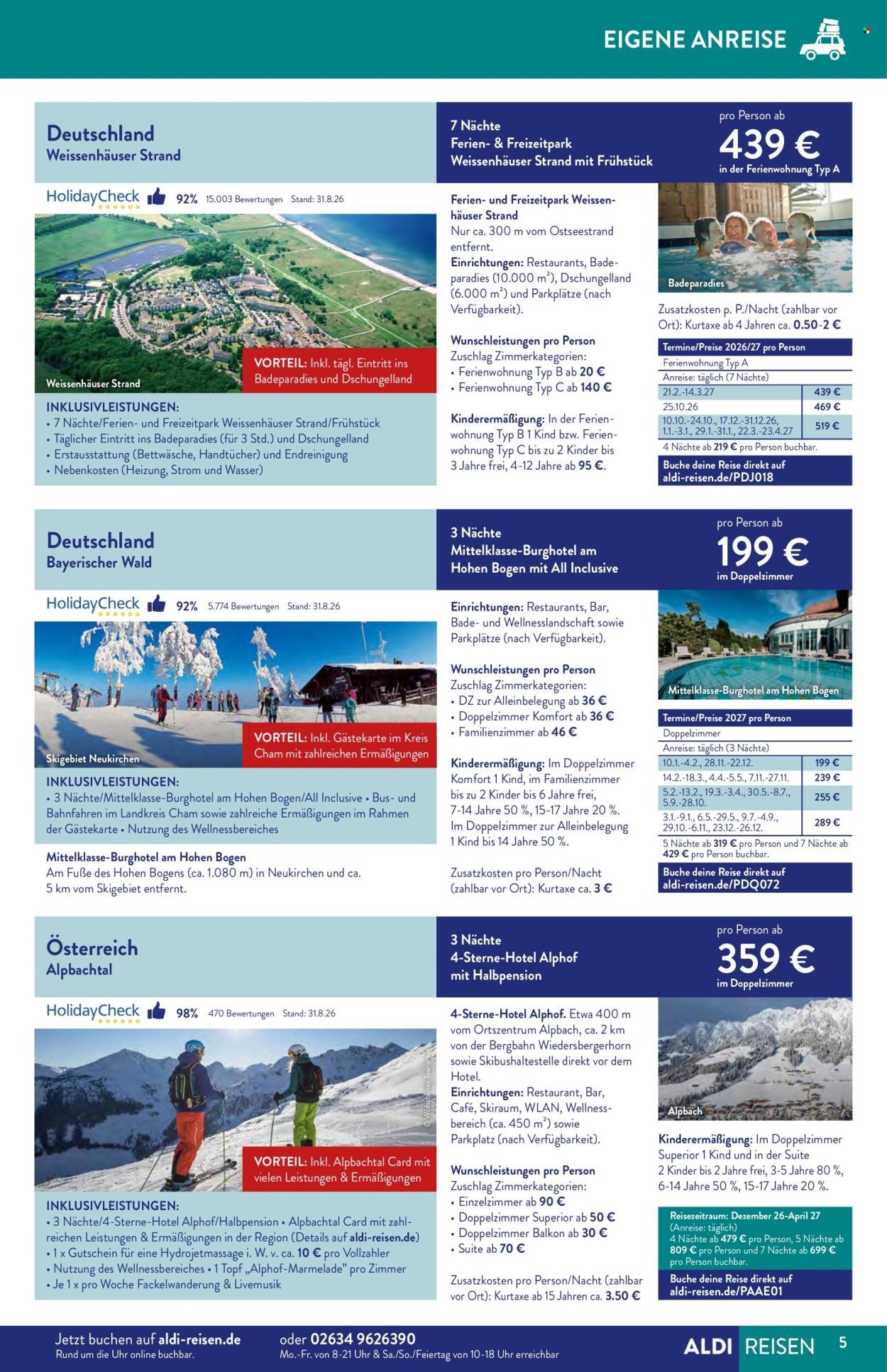 ALDI SÜD Prospekt - Reise-Highlights
