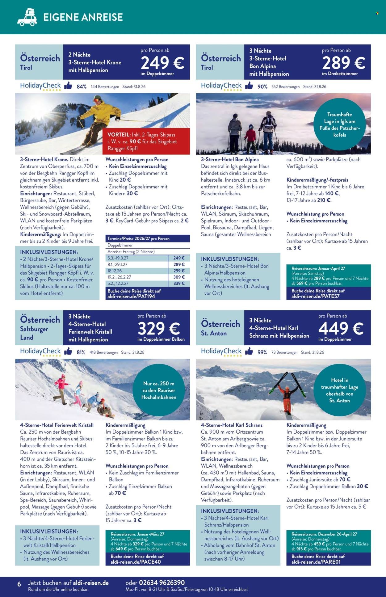ALDI SÜD Prospekt - Reise-Highlights